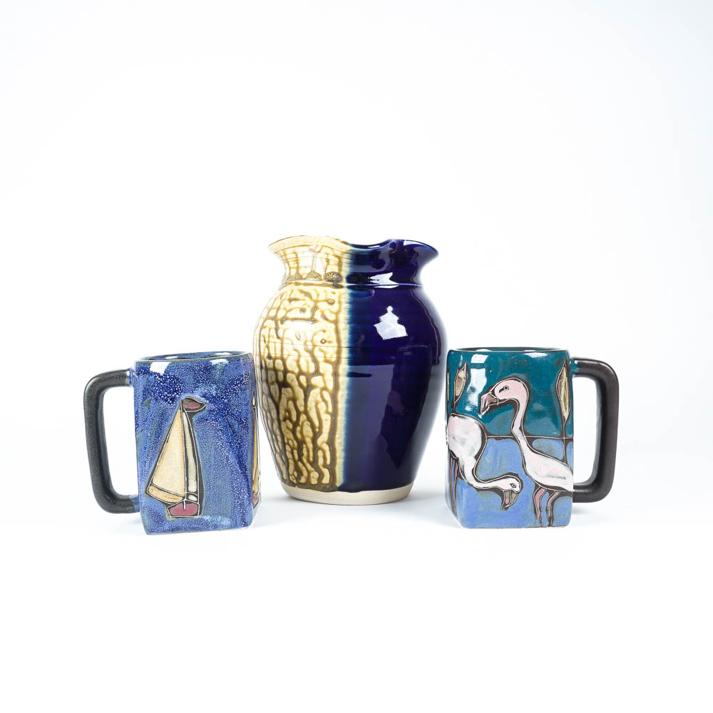 Stoneware Coffee Trio