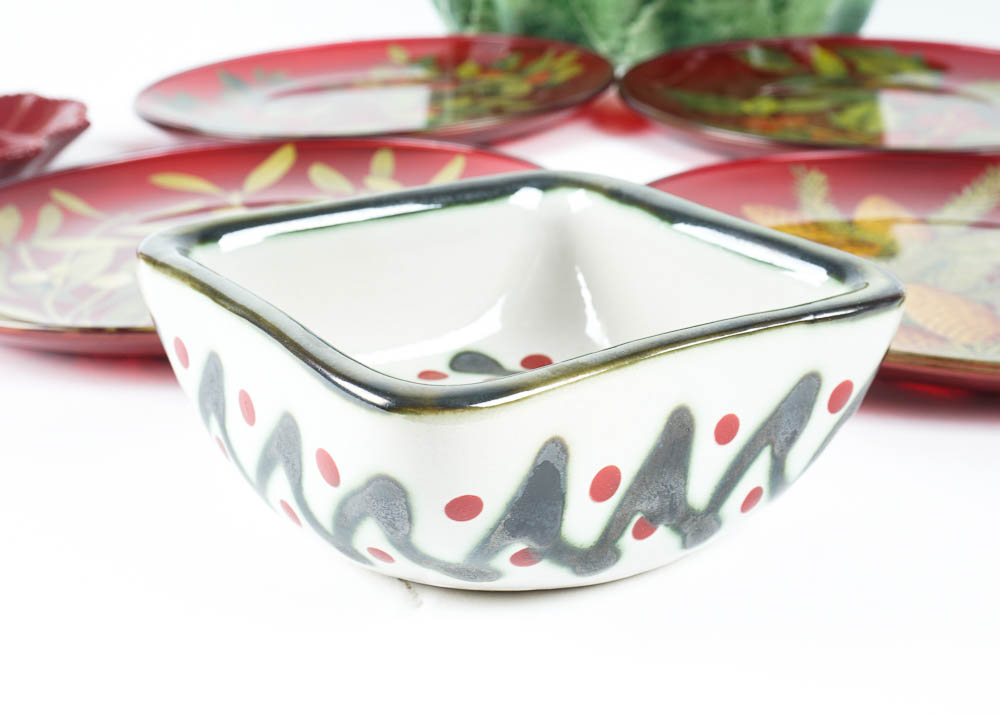 Summer Stoneware Serving Set