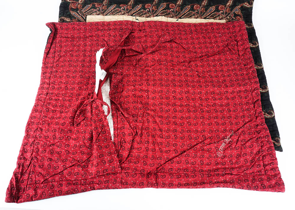 Queen Size Quilt with Throw Blanket and Throw Pillow