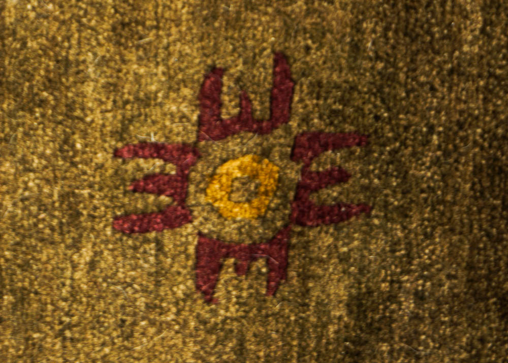 Hand Knotted Neutral Nepalese Area Rug