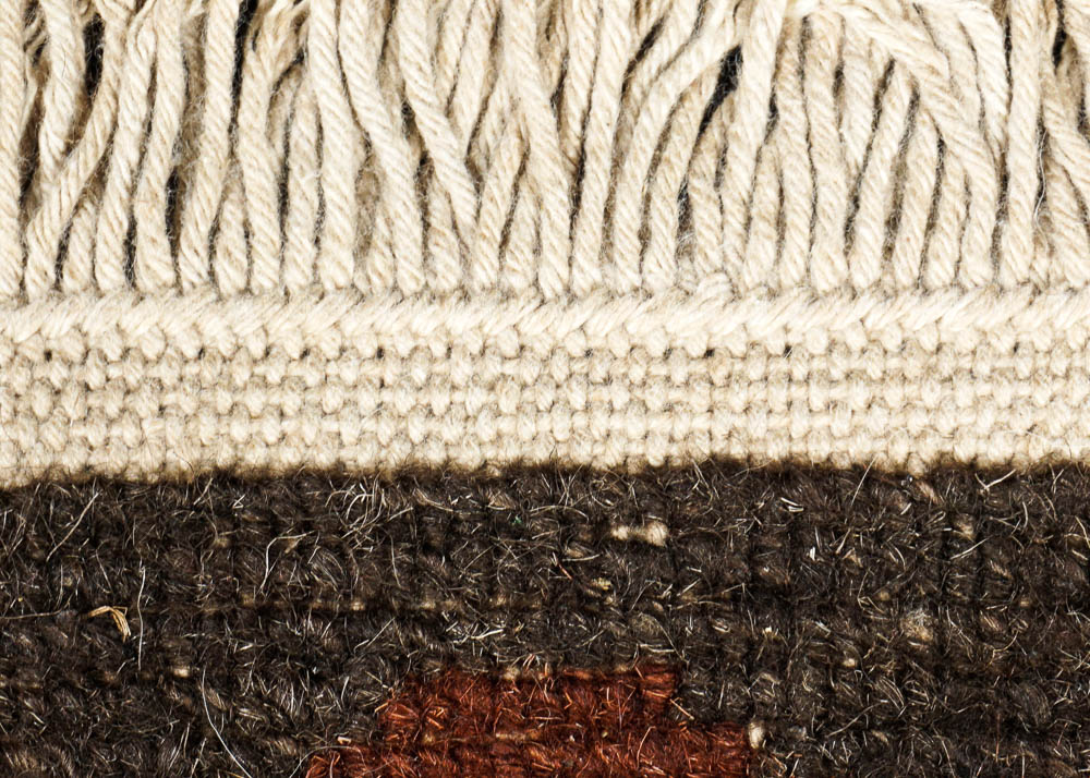 Hand Knotted Neutral Nepalese Area Rug