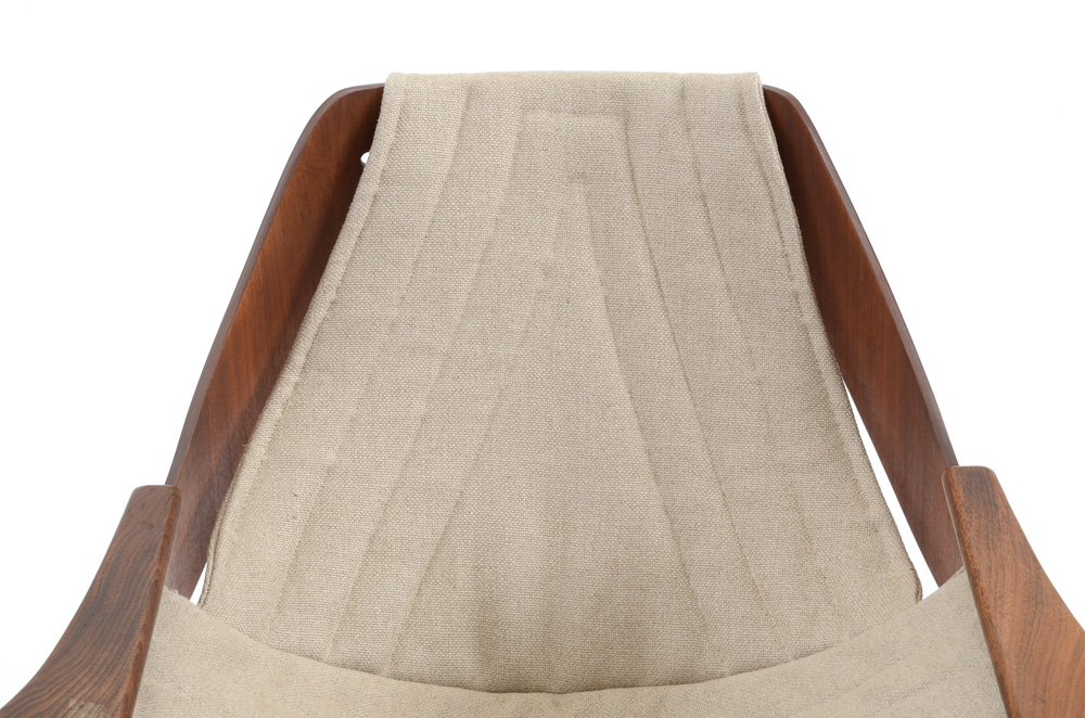 Jerry Johnson Walnut Sling Chair