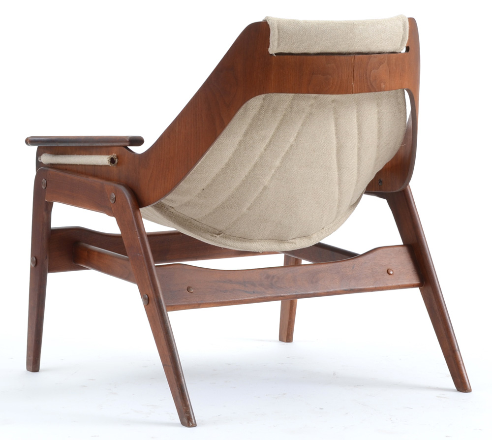 Jerry Johnson Walnut Sling Chair