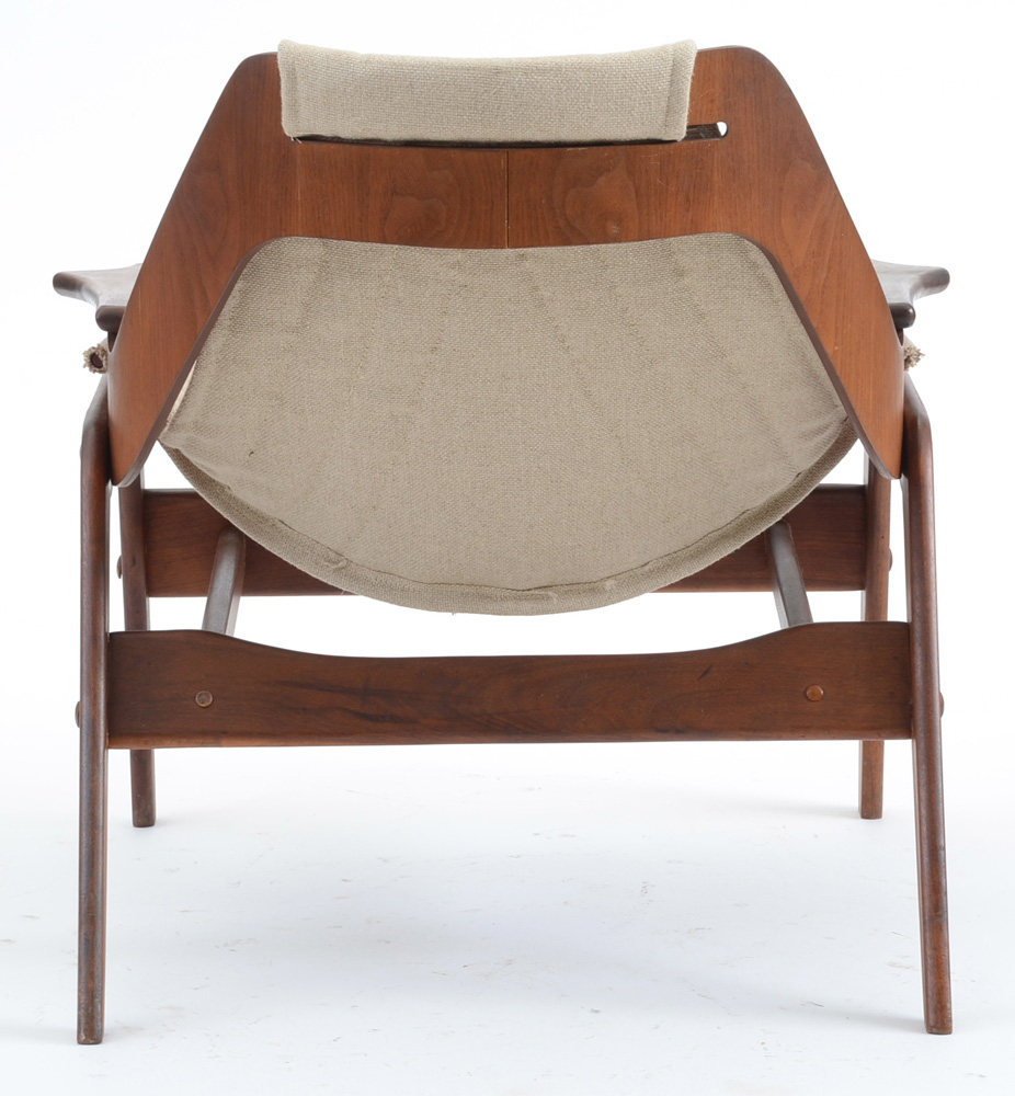 Jerry Johnson Walnut Sling Chair