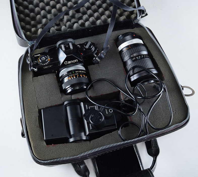 Canon EF Camera With Accessories and Case