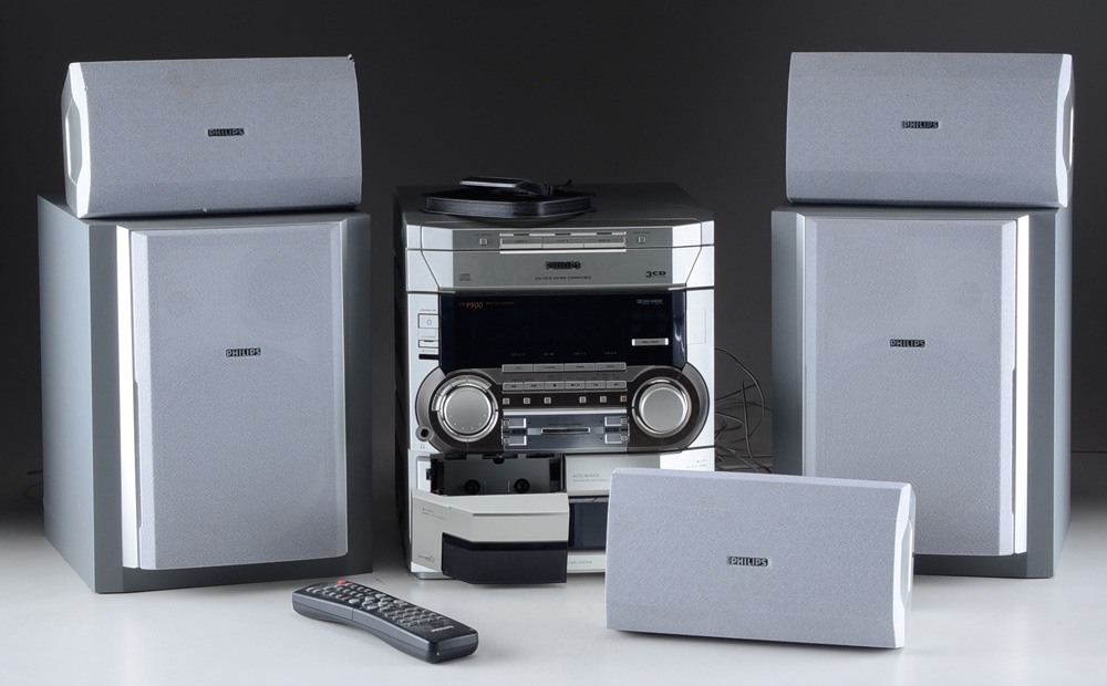 Phillips Mini HiFi System With Subwoofer and Five Speakers