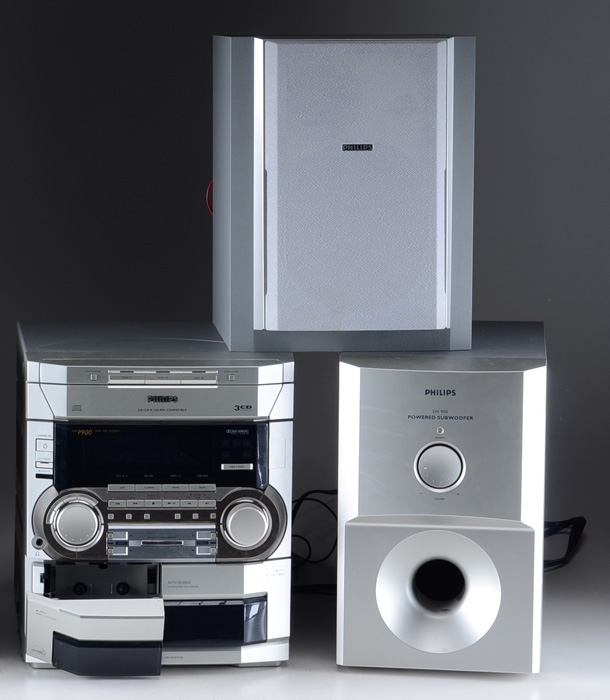 Phillips Mini HiFi System With Subwoofer and Five Speakers