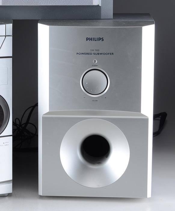Phillips Mini HiFi System With Subwoofer and Five Speakers