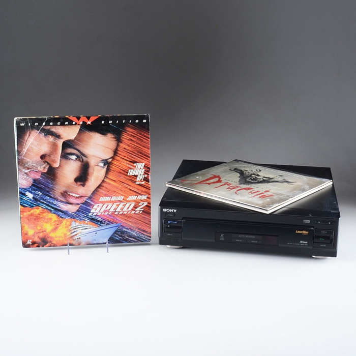 Sony MDP-500 LaserDisc Player With Movies