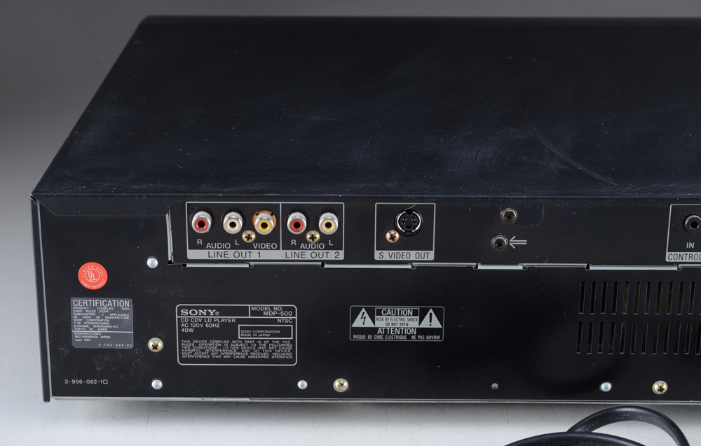 Sony MDP-500 LaserDisc Player With Movies