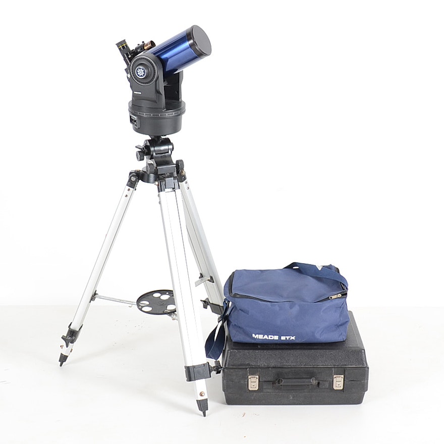 Meade ETX-90EC Astro Telescope with Tripod Stand and Case