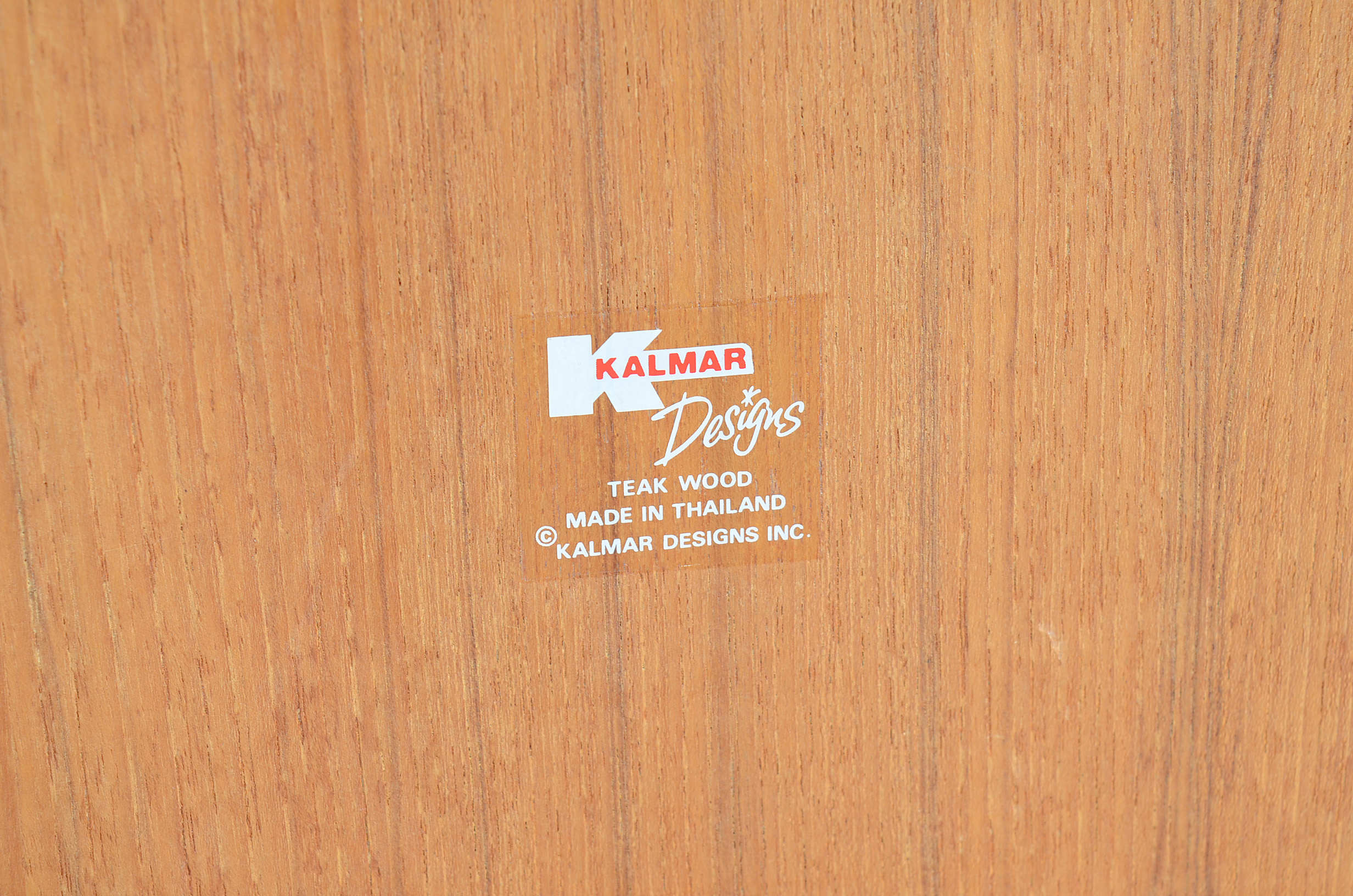 Kalmar Teak CD Storage Rack with Lever Action