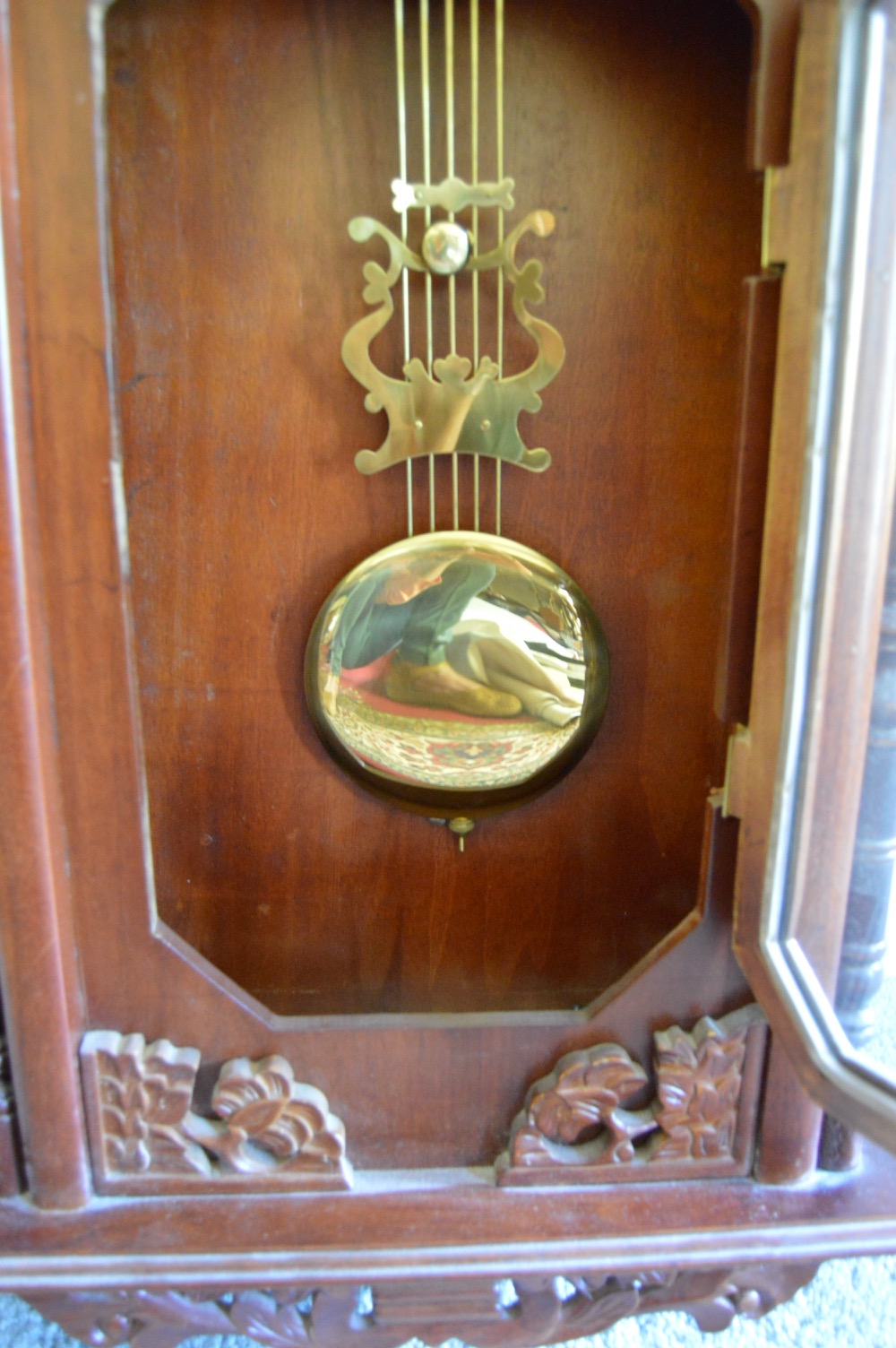 Large Pendulum Wall Clock Marked Regulator A