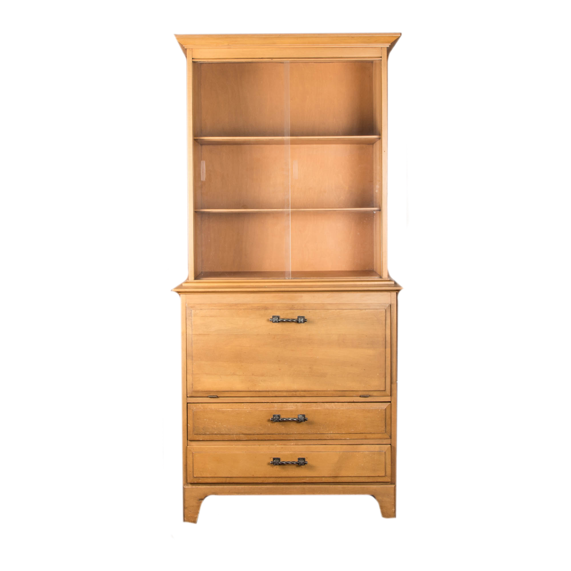 Vintage Maple China Cabinet