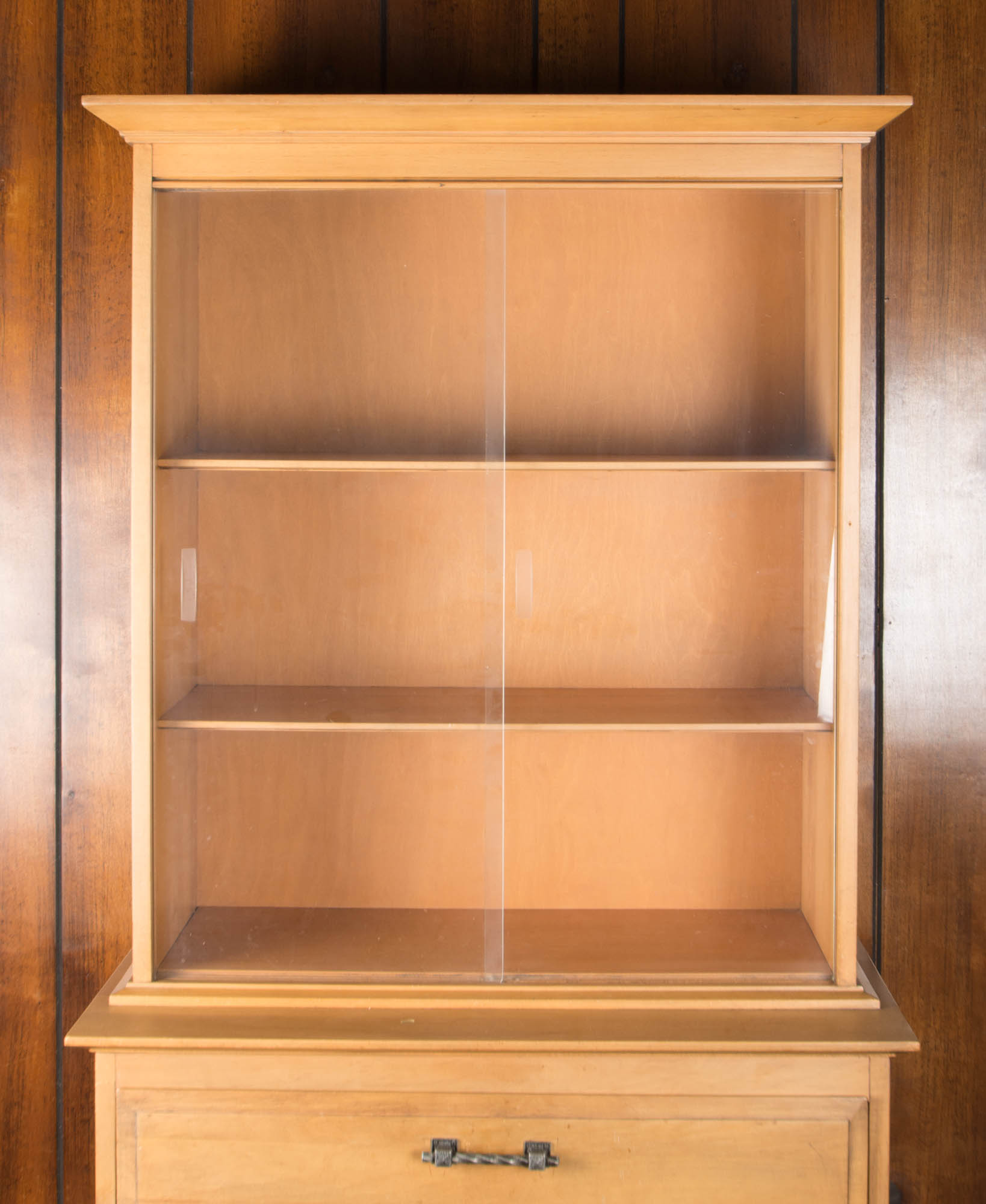 Vintage Maple China Cabinet