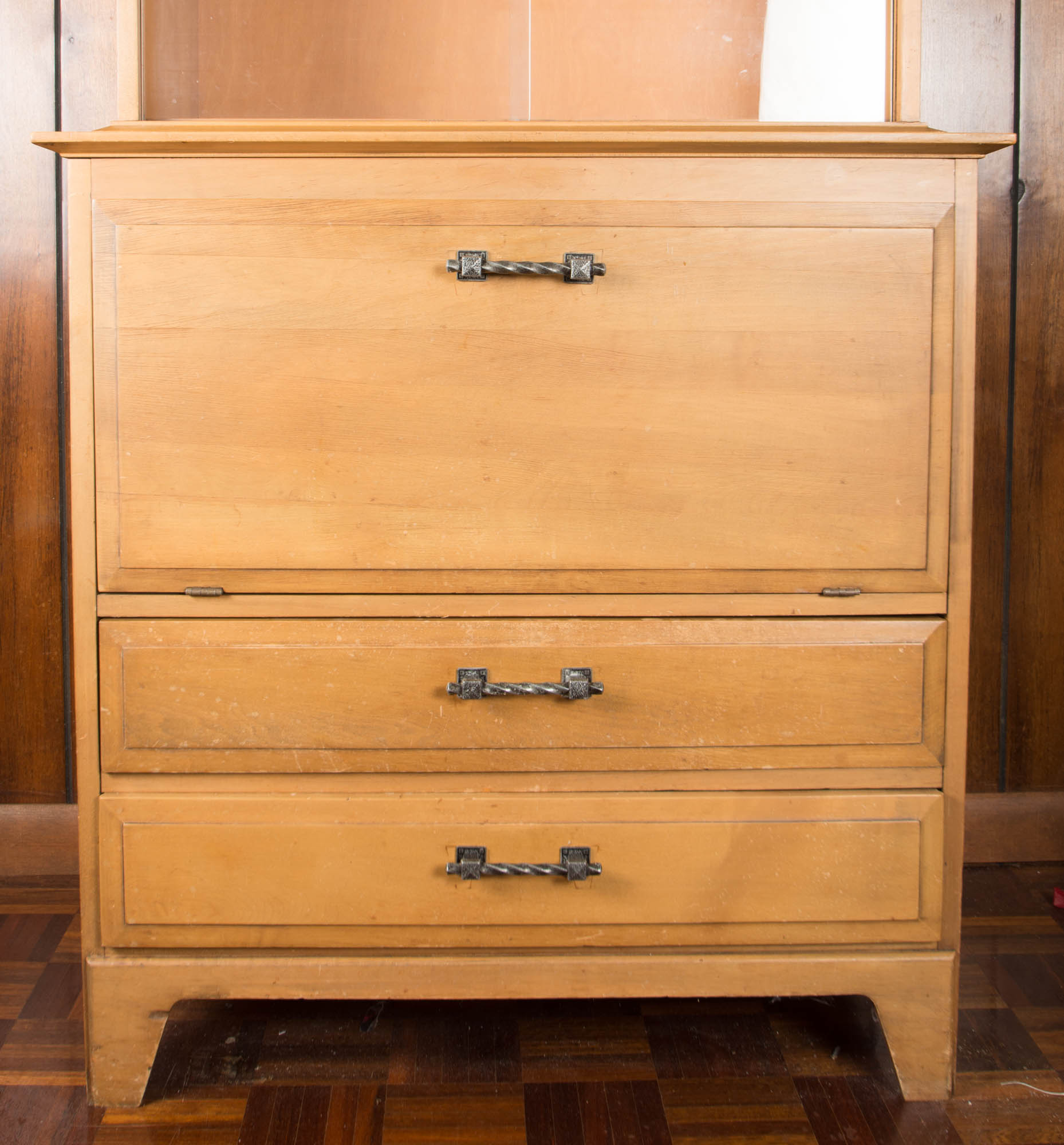 Vintage Maple China Cabinet