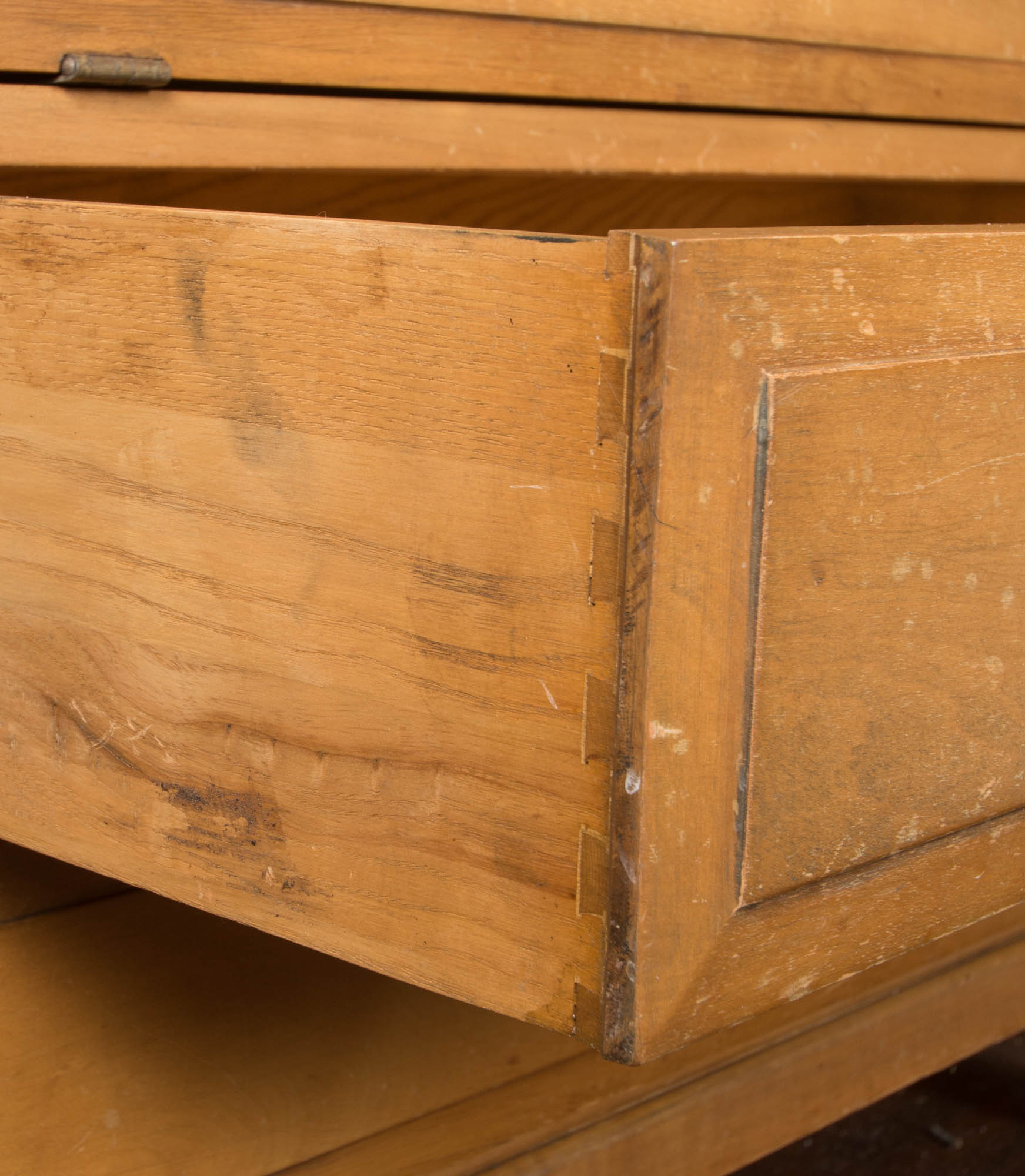 Vintage Maple China Cabinet