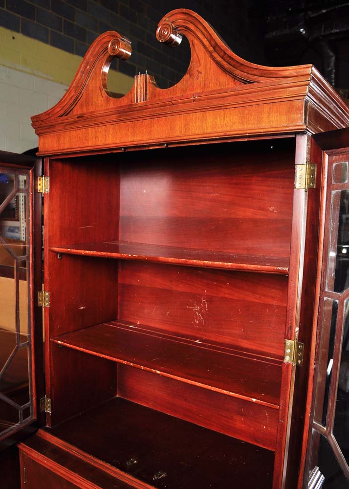 Federal Style Mahogany China Cabinet