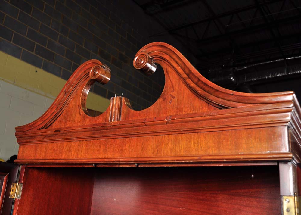 Federal Style Mahogany China Cabinet