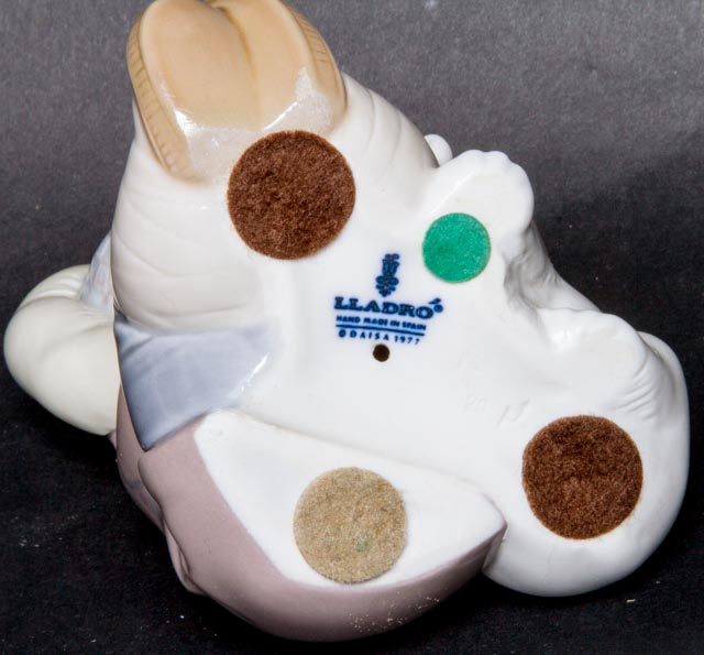 Lladro "Eskimo Boy Playing with Polar Bear Cub" Figurine