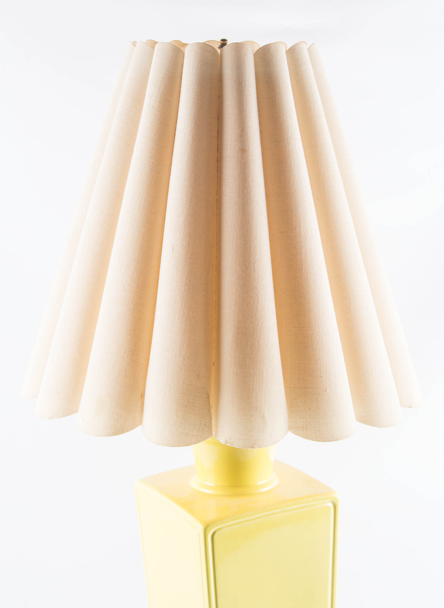 Vintage Ceramic Yellow Lamp