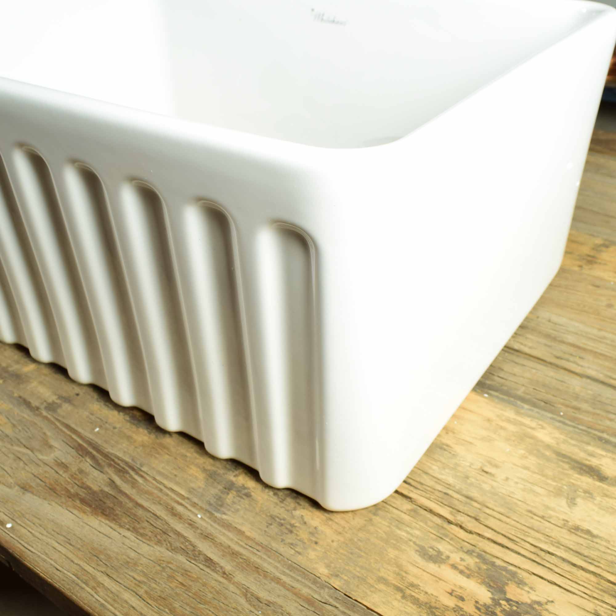 Whitehaus 24" White Farmhouse Kitchen Sink