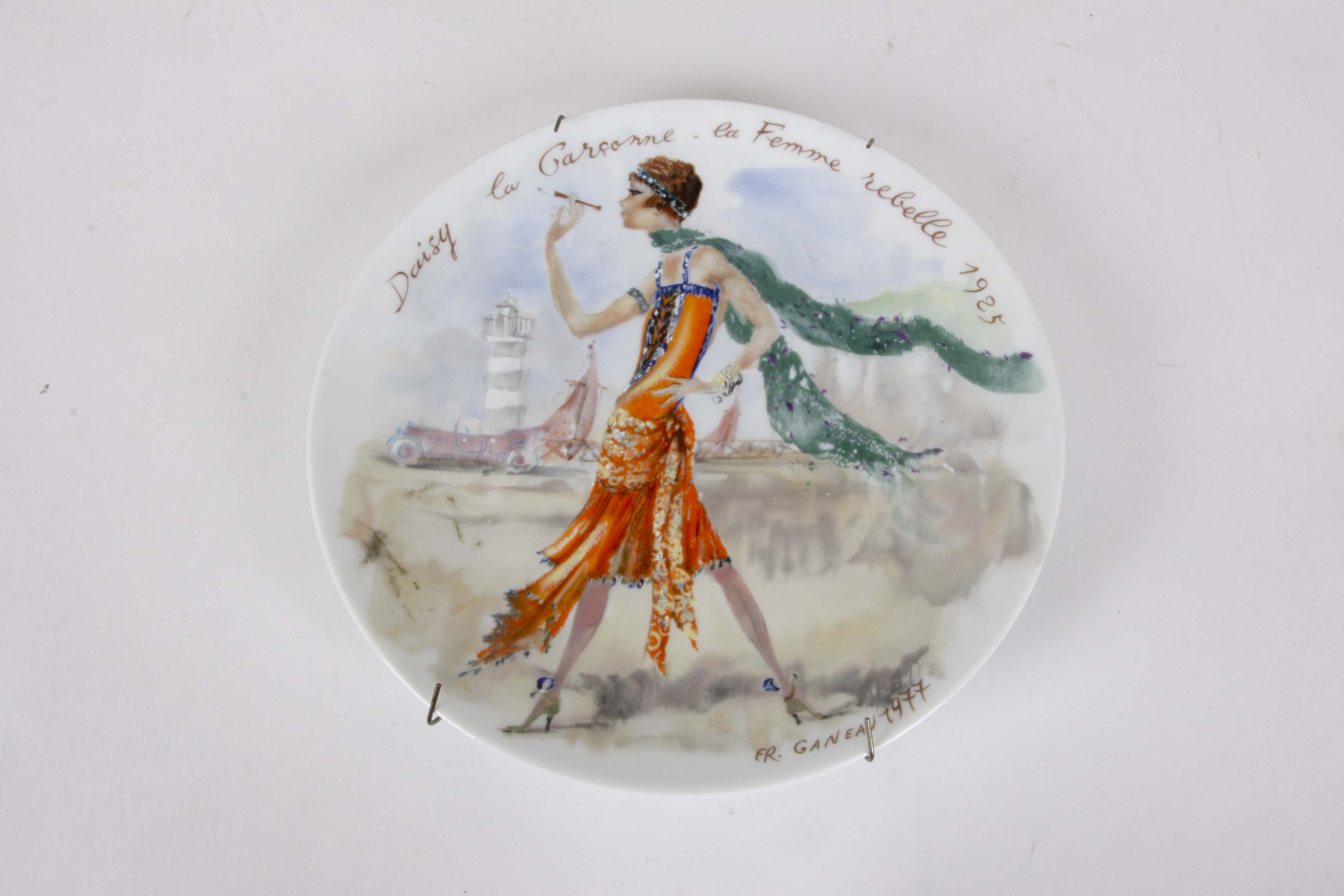 Vintage Lionstone Decanters and Limoges Plates