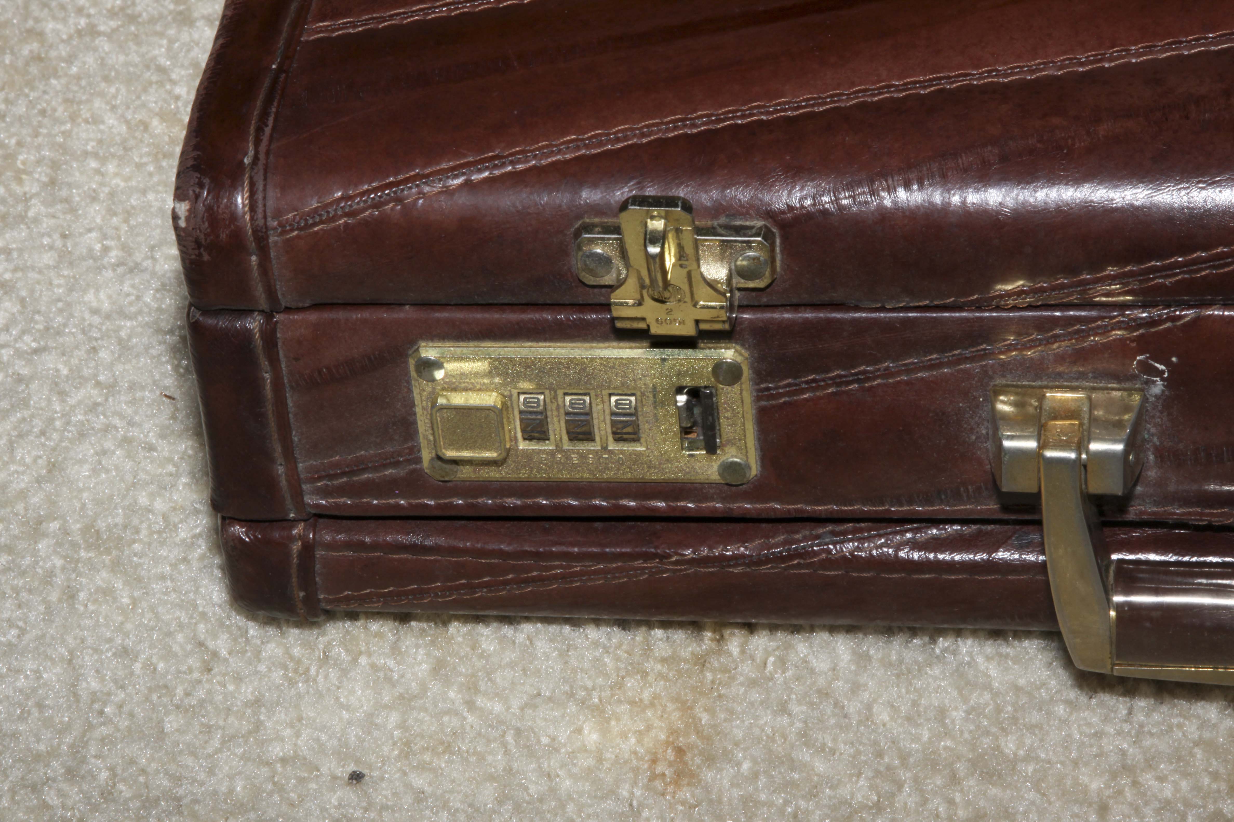 Pair of Vintage Leather Men's Briefcases