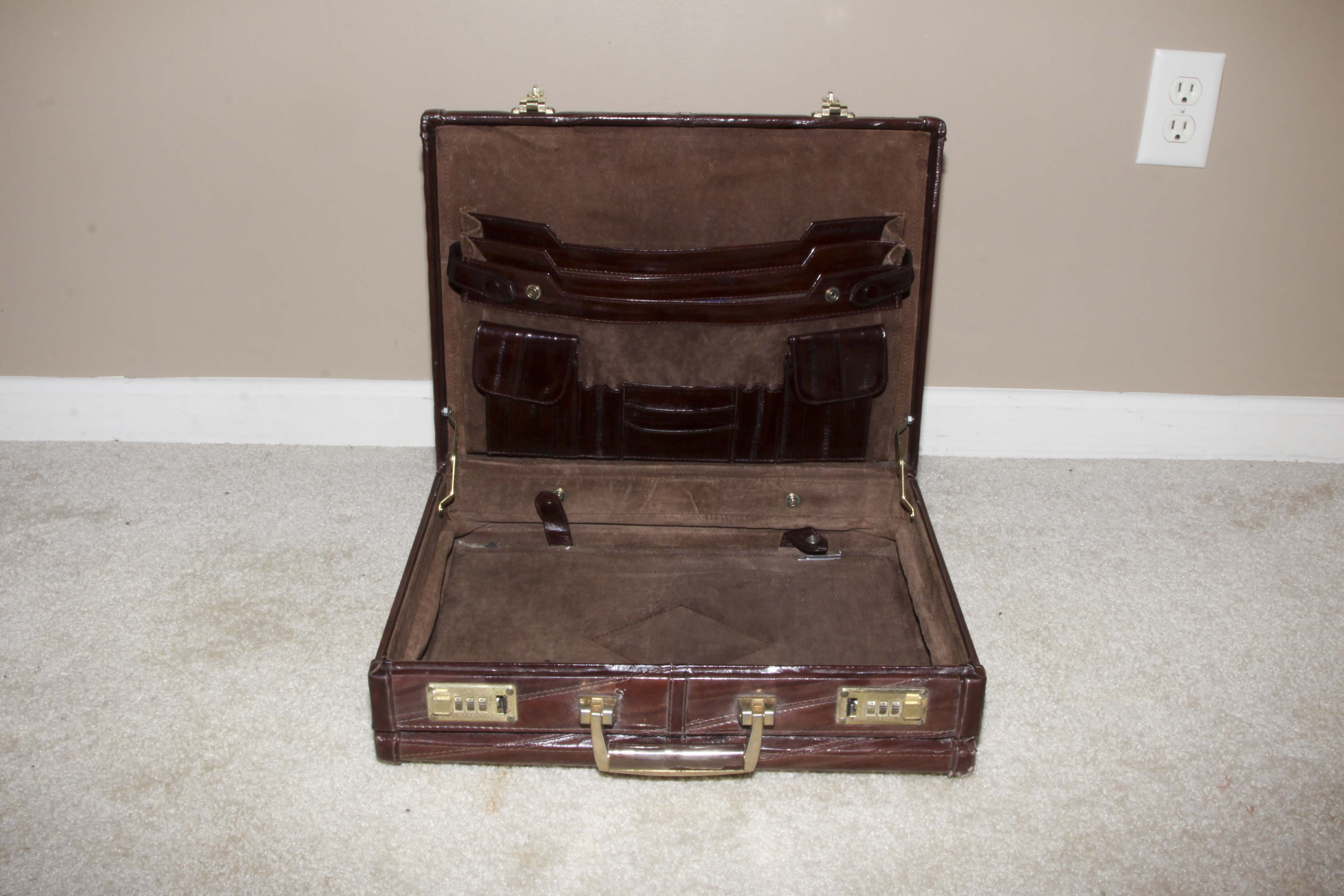 Pair of Vintage Leather Men's Briefcases