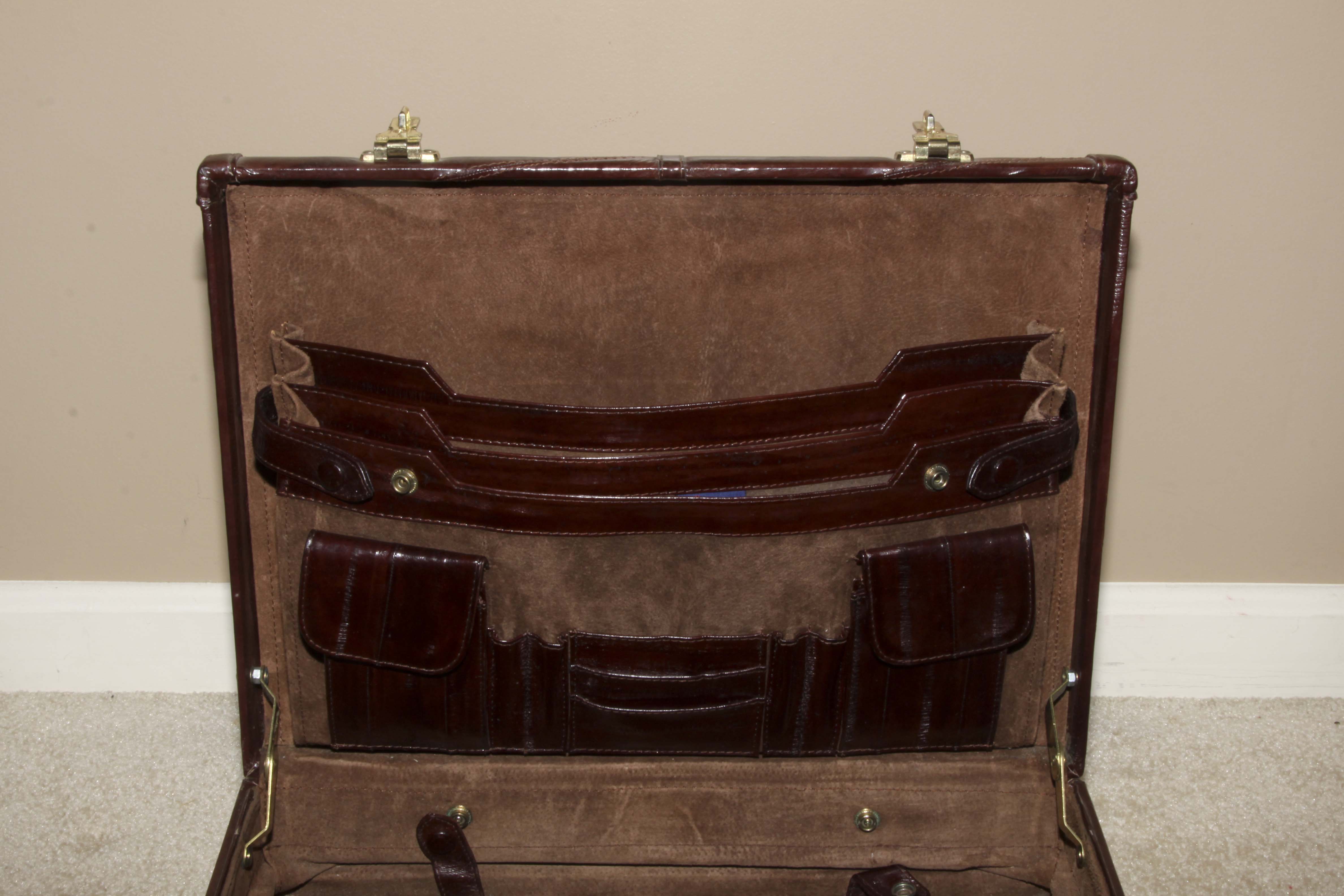 Pair of Vintage Leather Men's Briefcases