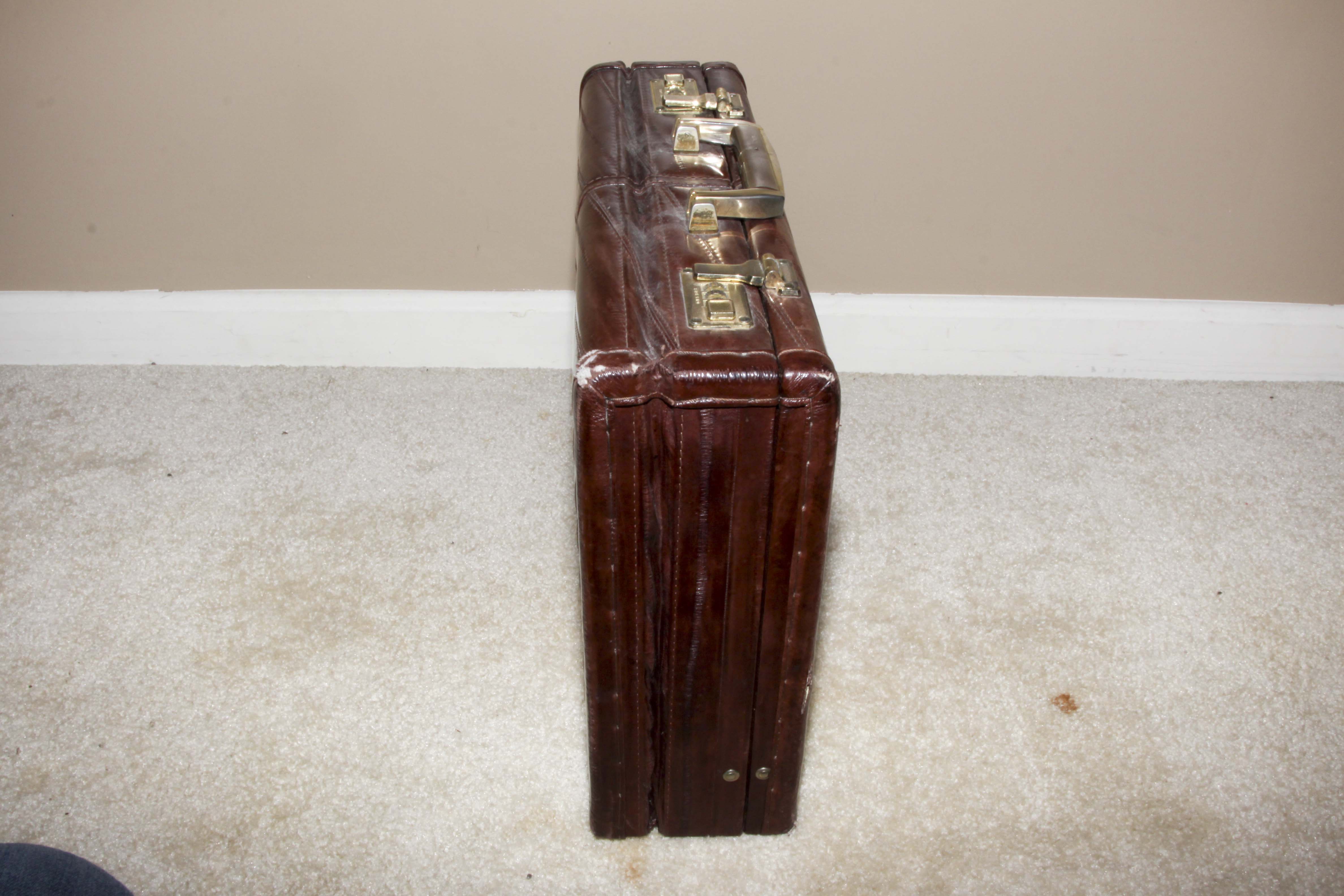 Pair of Vintage Leather Men's Briefcases