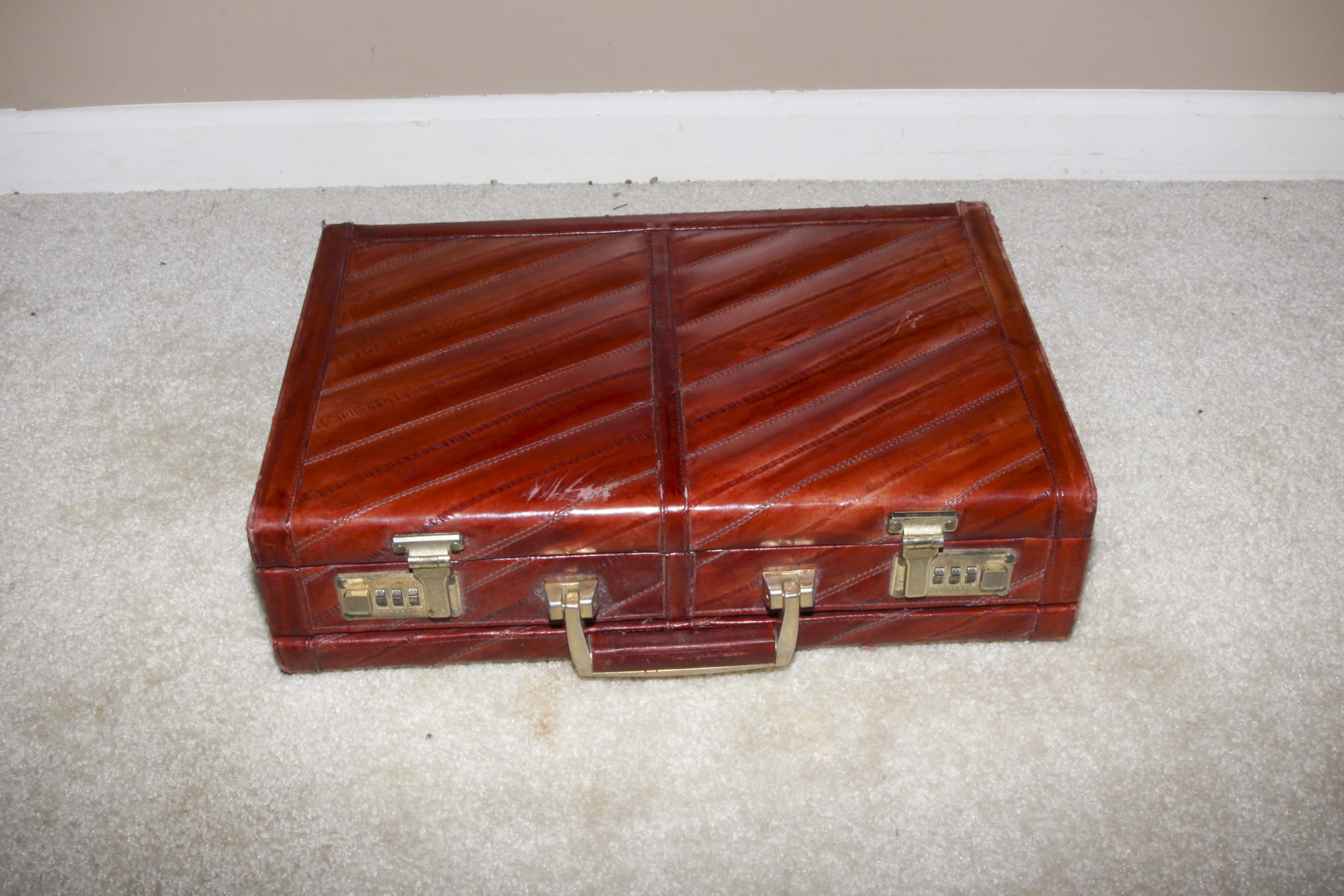 Pair of Vintage Leather Men's Briefcases