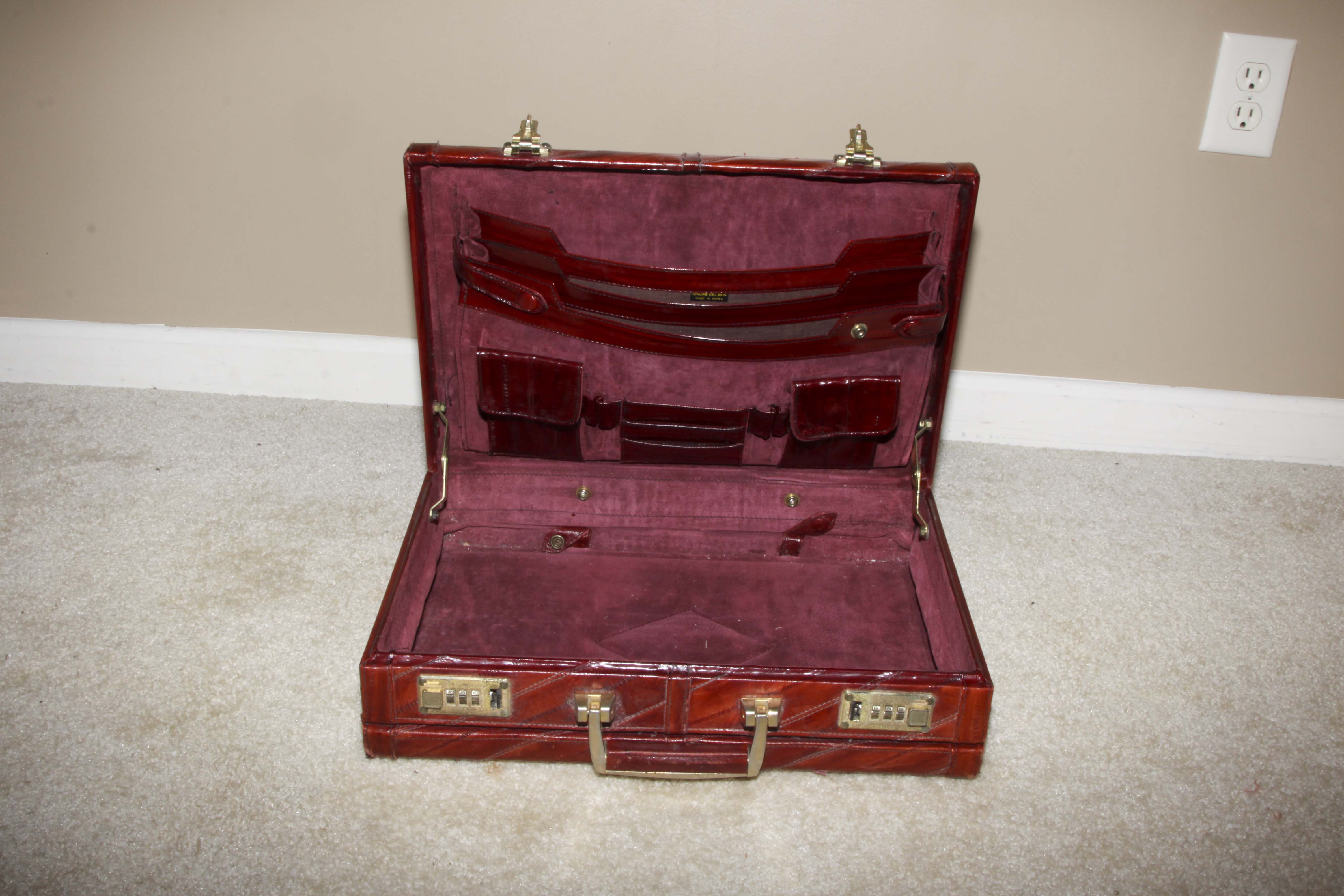 Pair of Vintage Leather Men's Briefcases