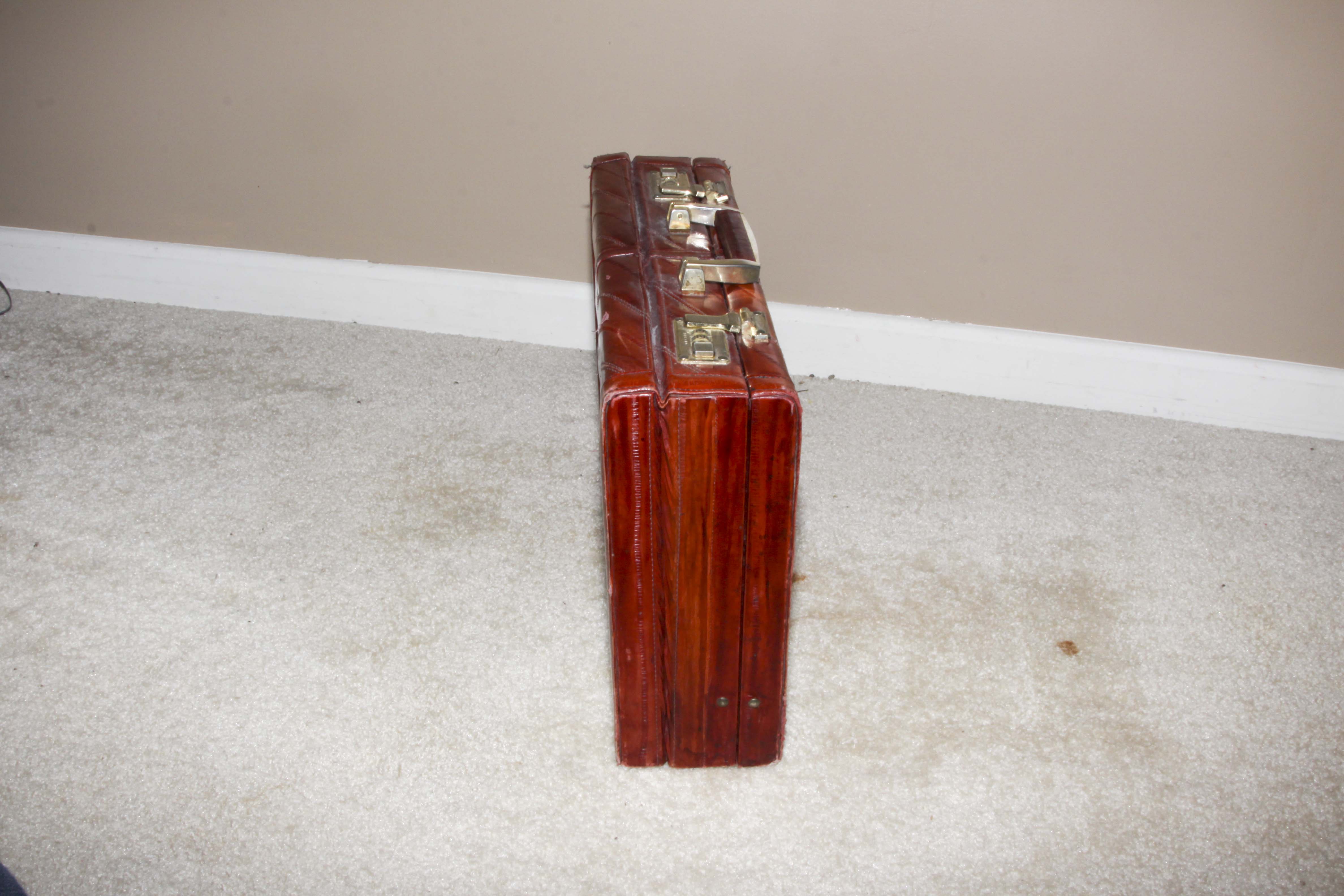 Pair of Vintage Leather Men's Briefcases