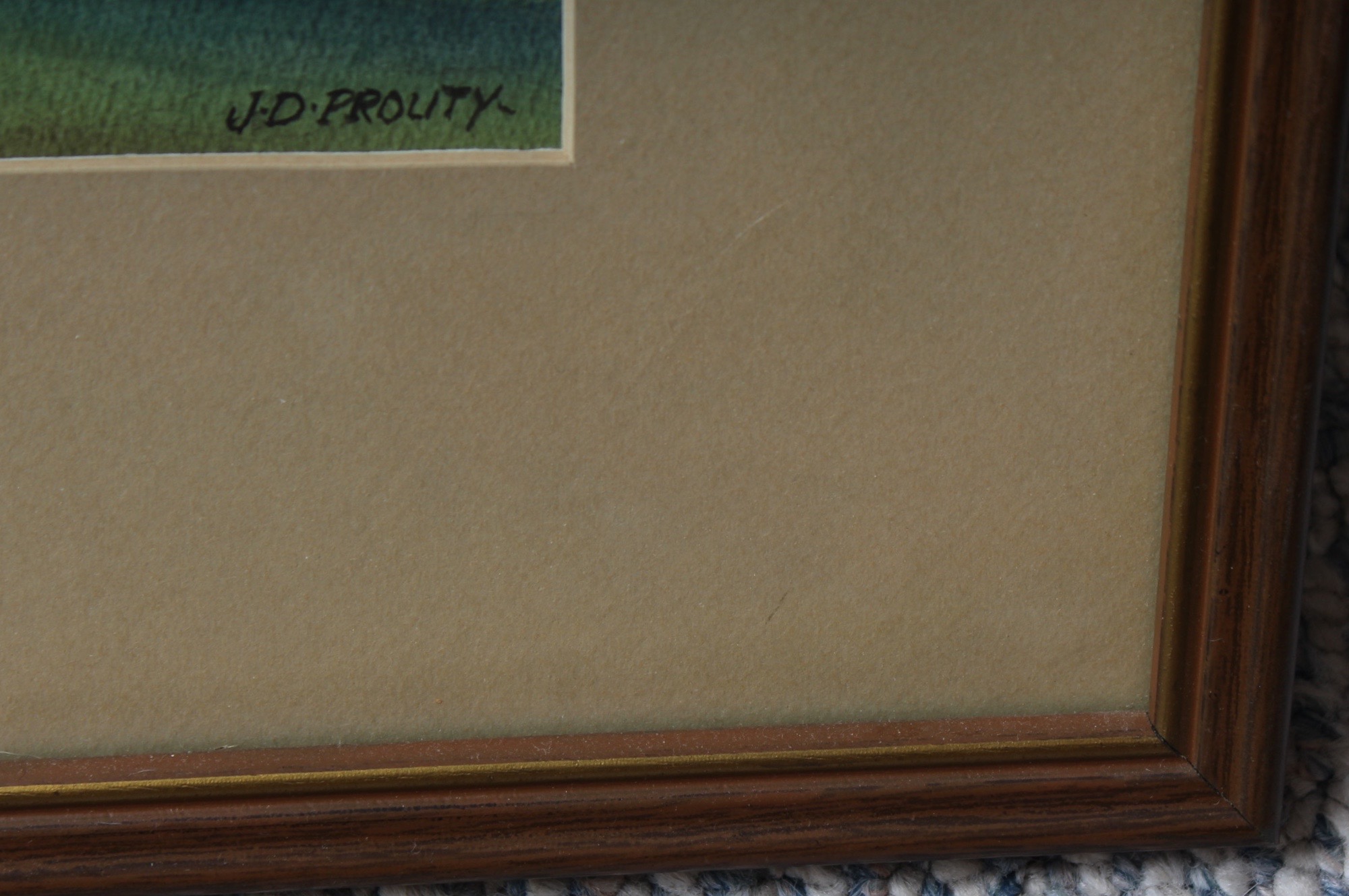 John D. Prouty Autumn Watercolor