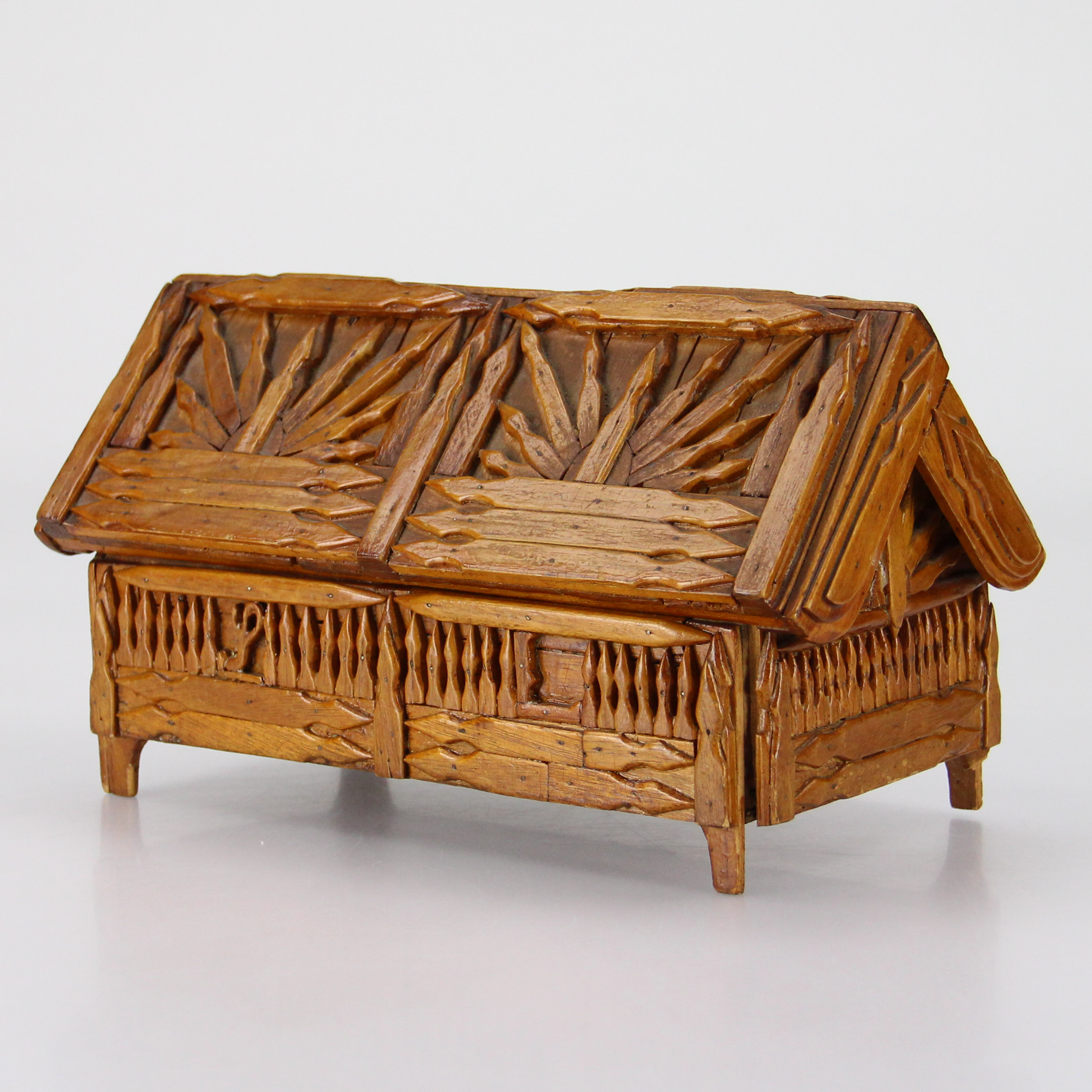 Antique Swedish Folk Art Box