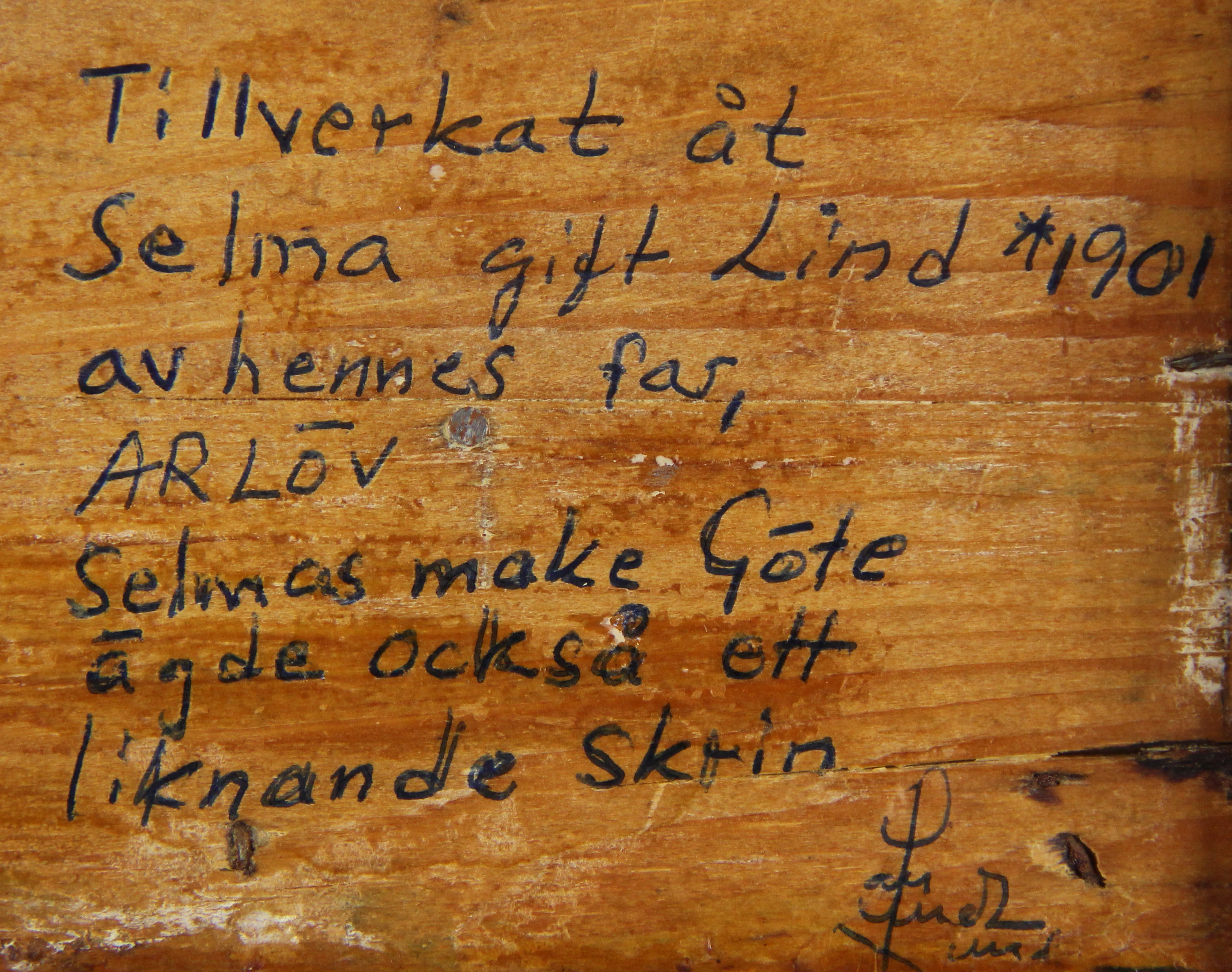 Antique Swedish Folk Art Box