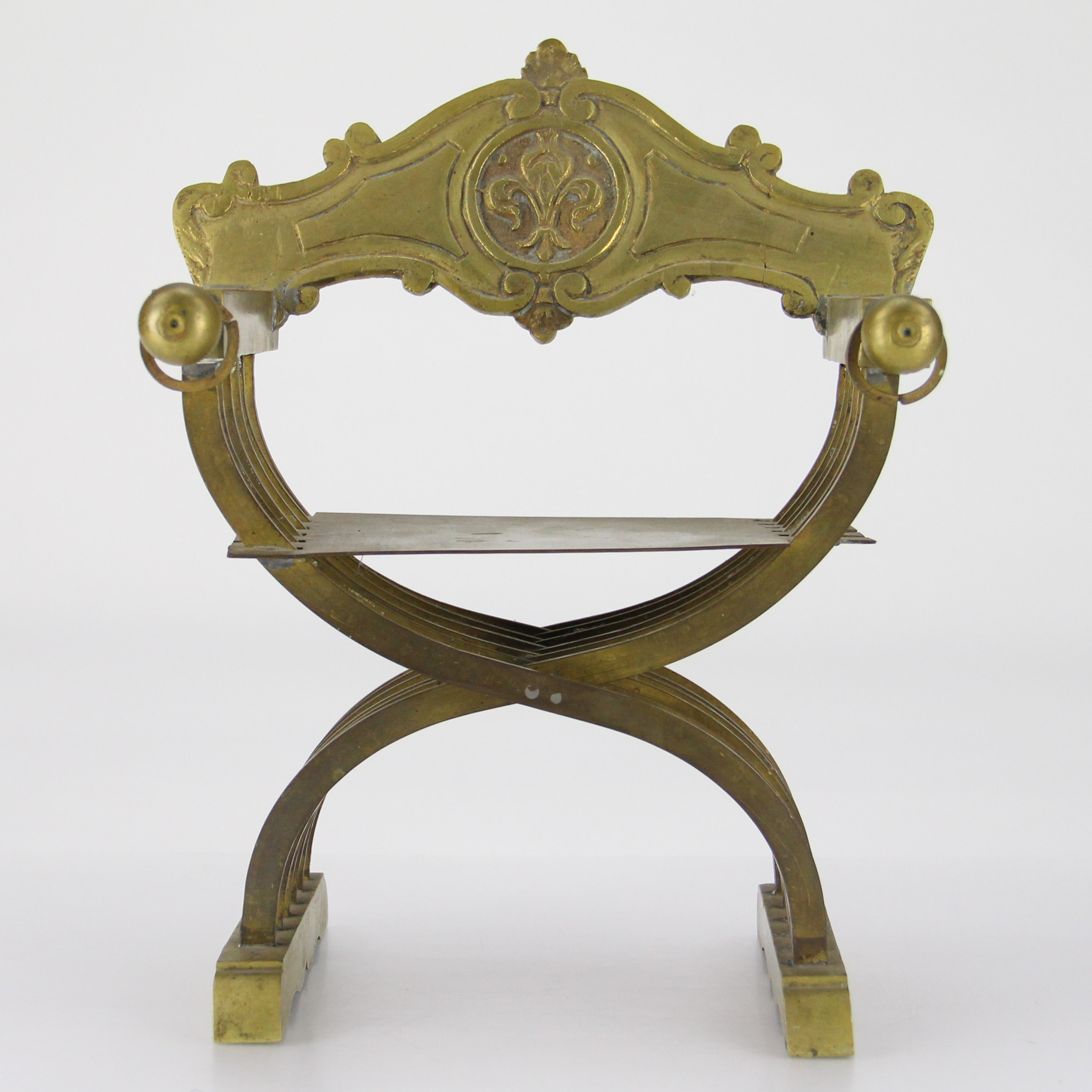Brass Model of a French Renaissance Chair