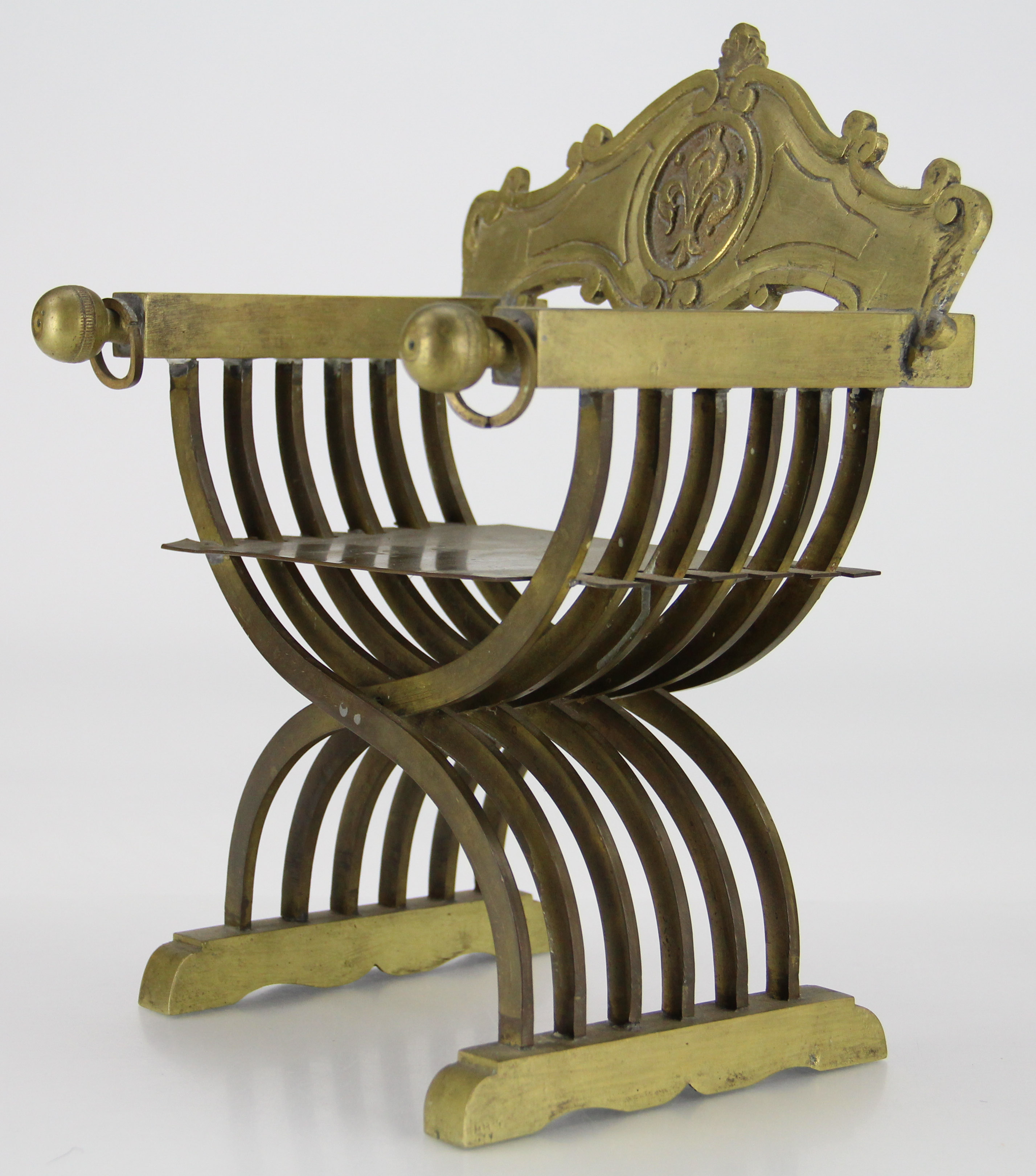 Brass Model of a French Renaissance Chair