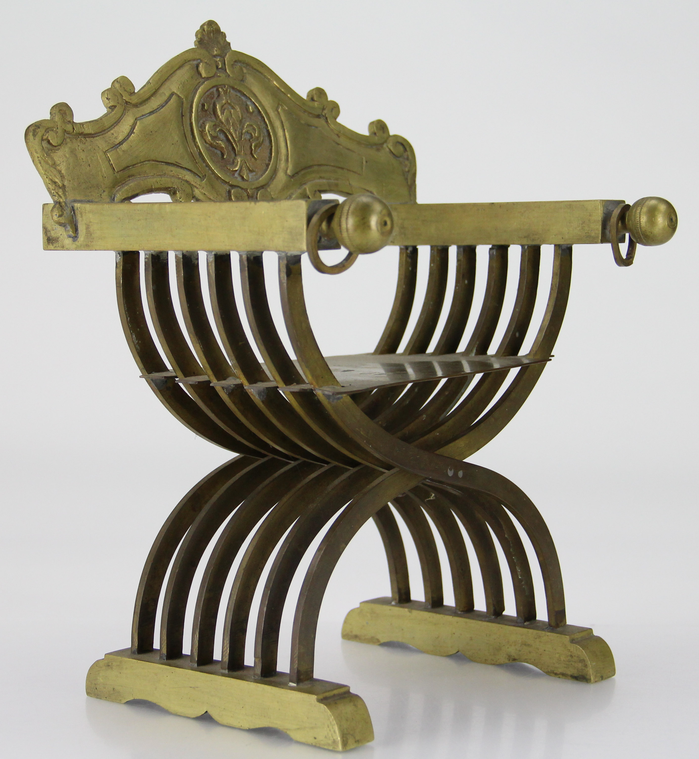 Brass Model of a French Renaissance Chair