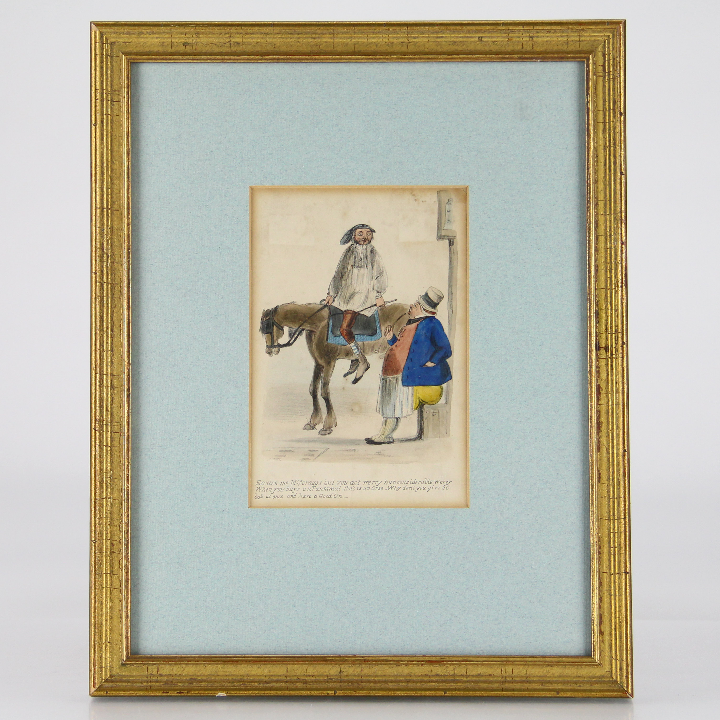 Antique Hand Tinted Lithograph