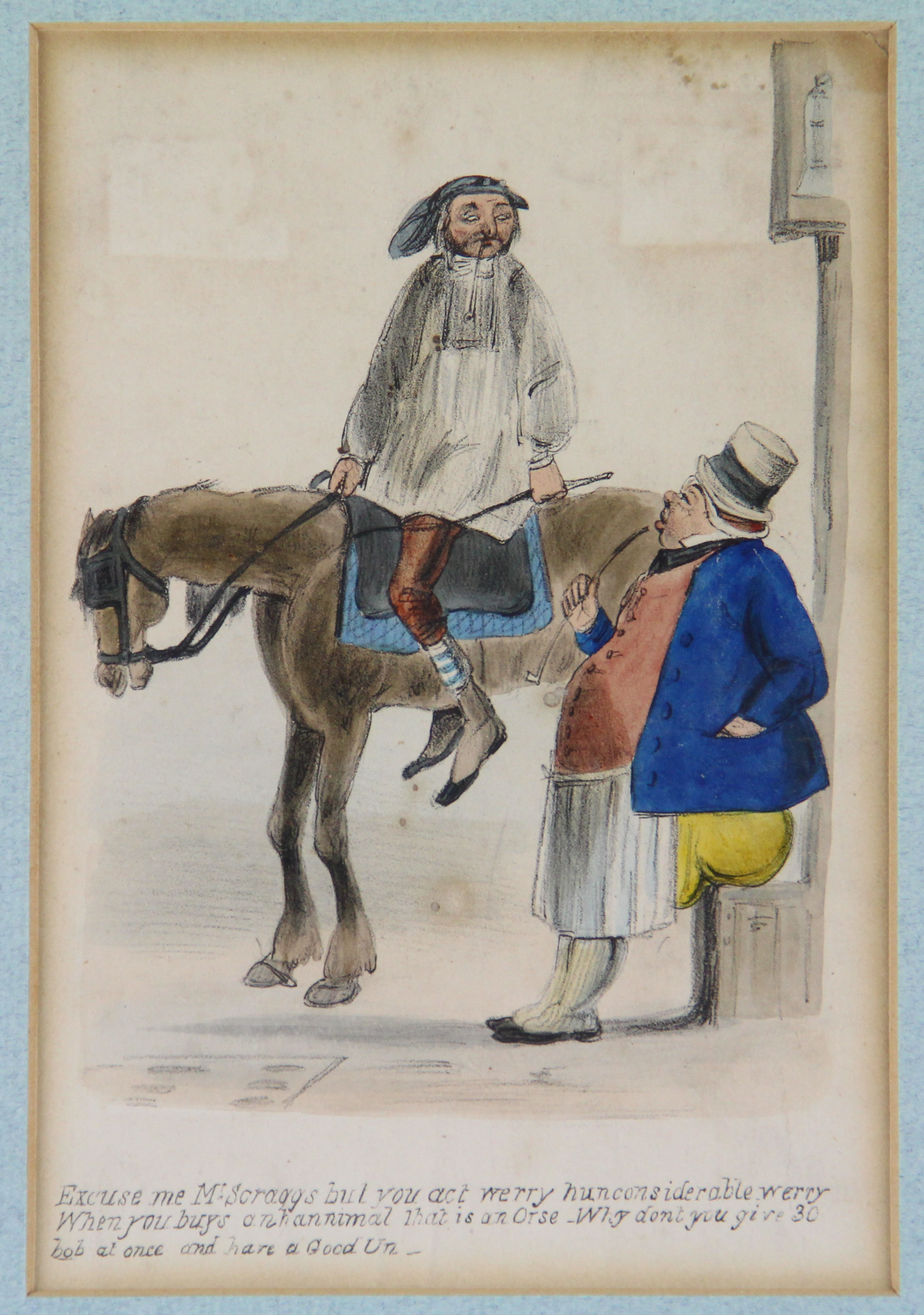 Antique Hand Tinted Lithograph