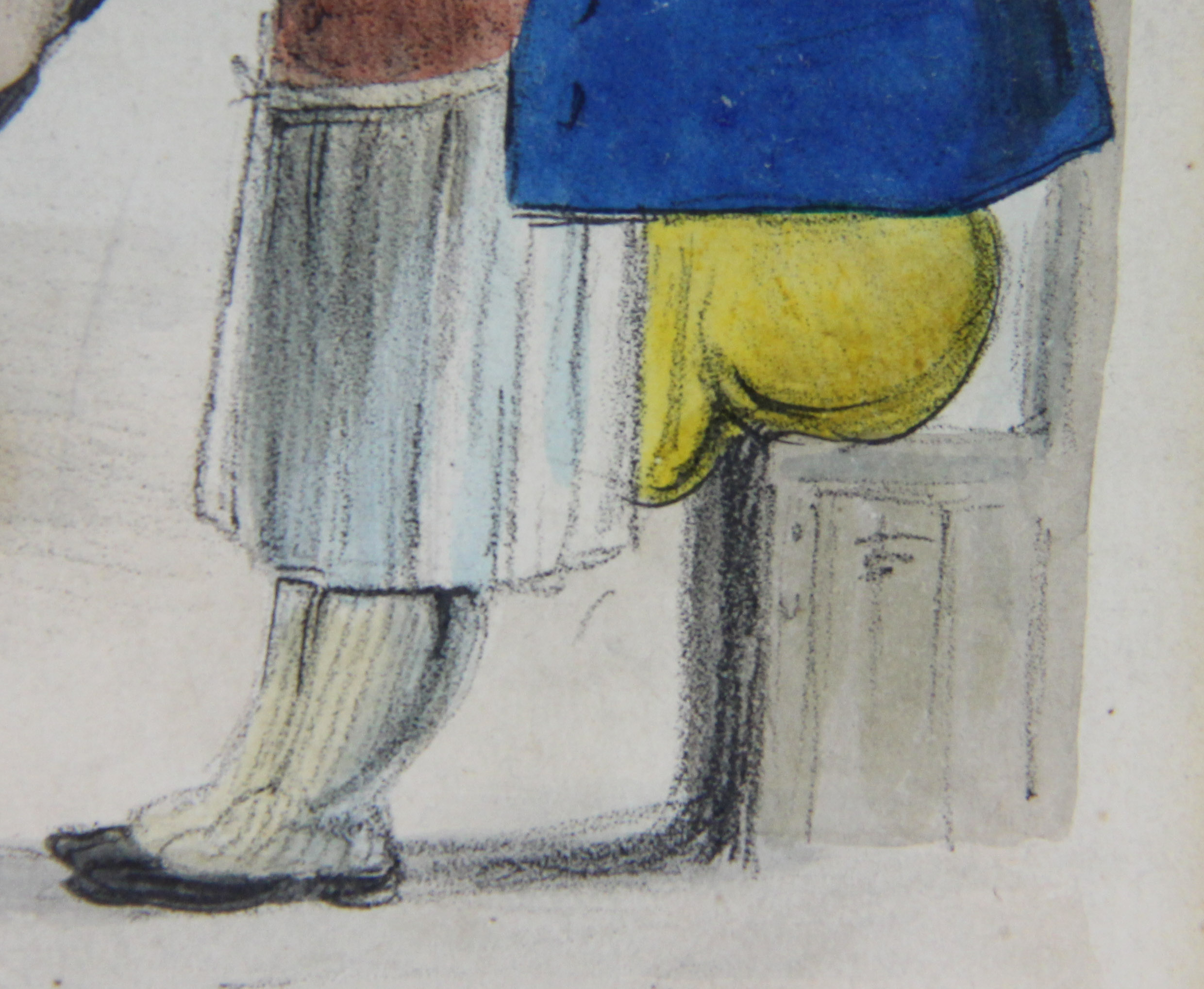 Antique Hand Tinted Lithograph