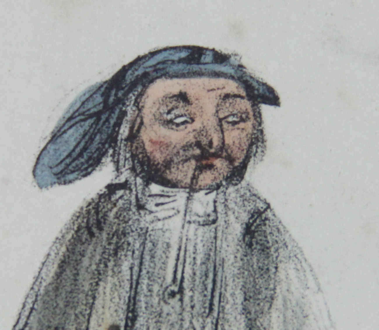 Antique Hand Tinted Lithograph