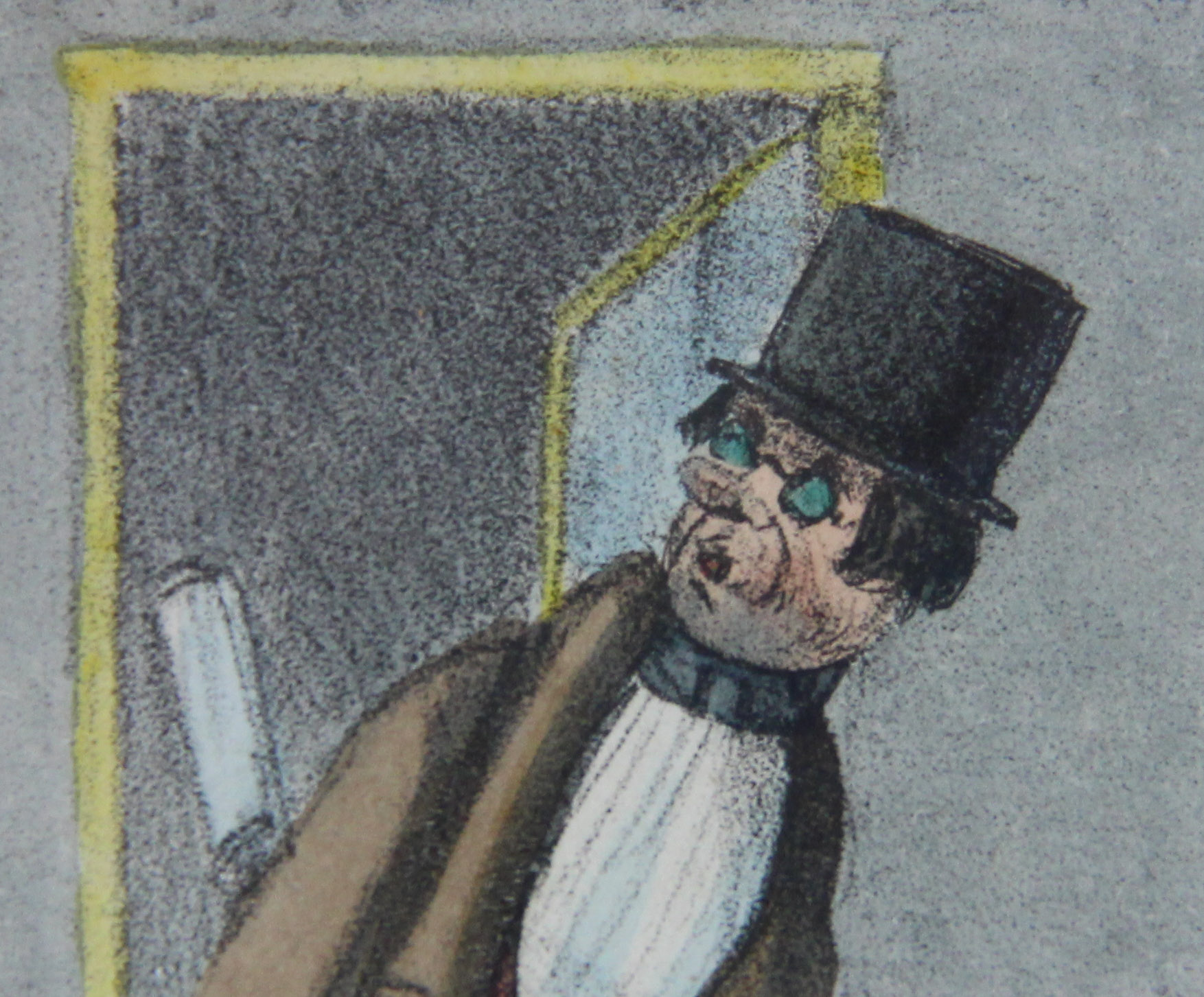 Antique Hand Tinted Lithograph