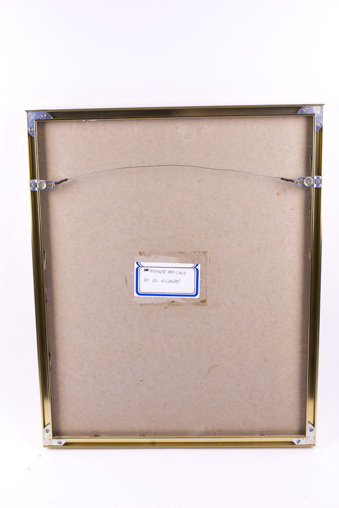 E.D. Hilbert "Mother and Child" Drawing