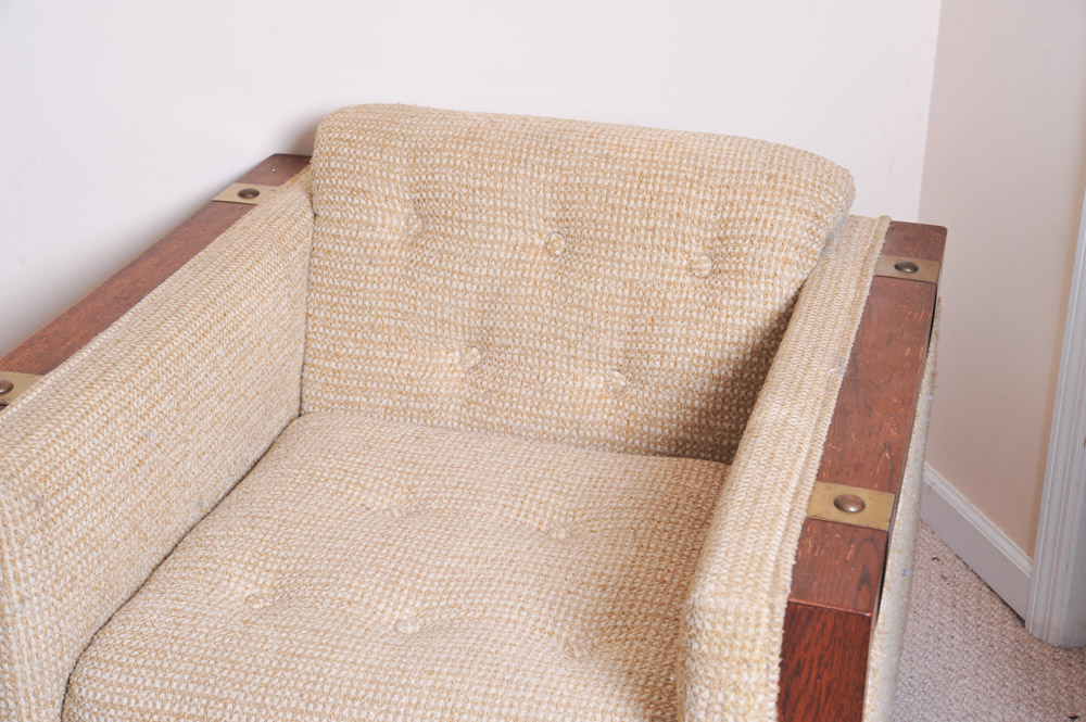 Vintage Woodframe Armchair
