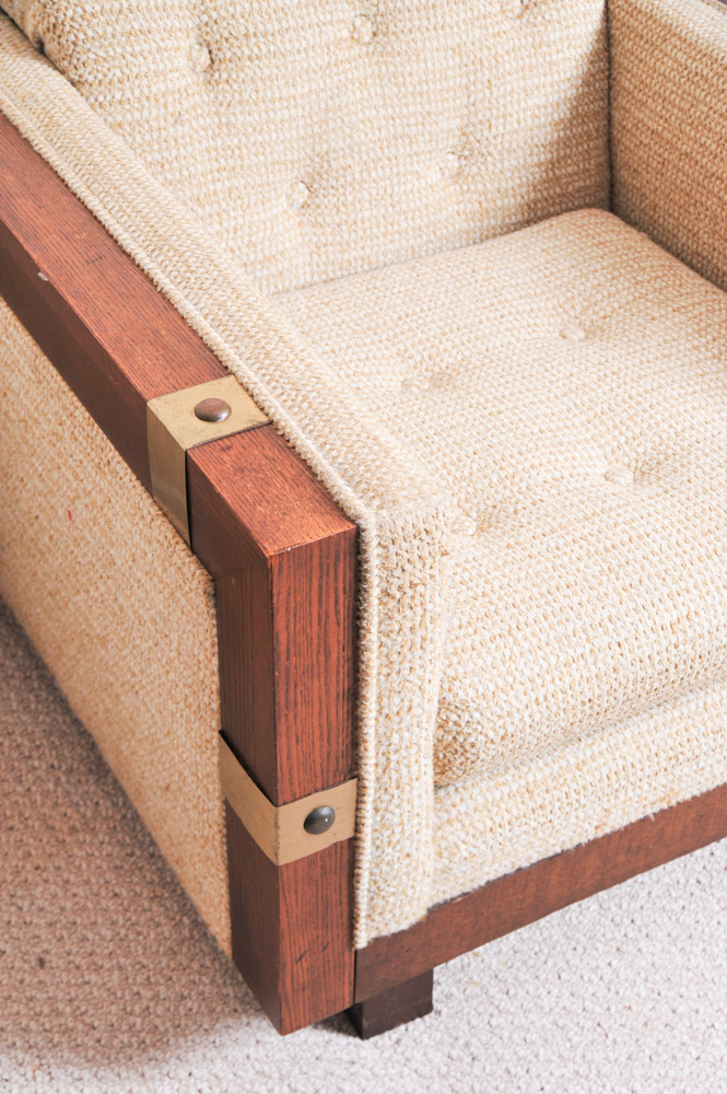 Vintage Woodframe Armchair