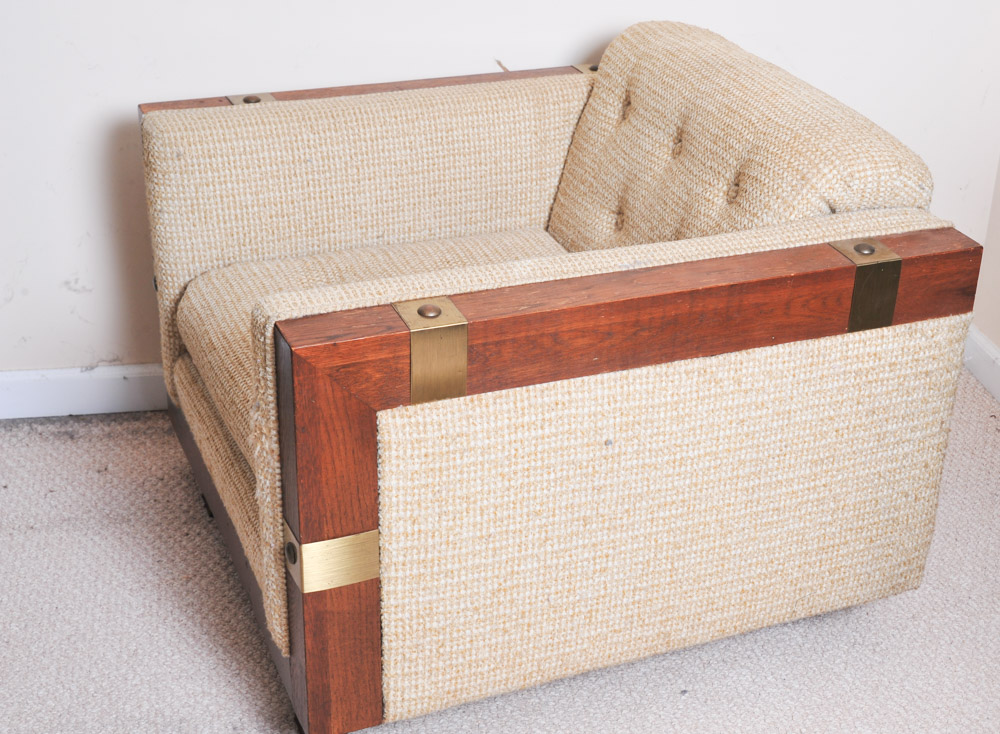 Vintage Woodframe Armchair