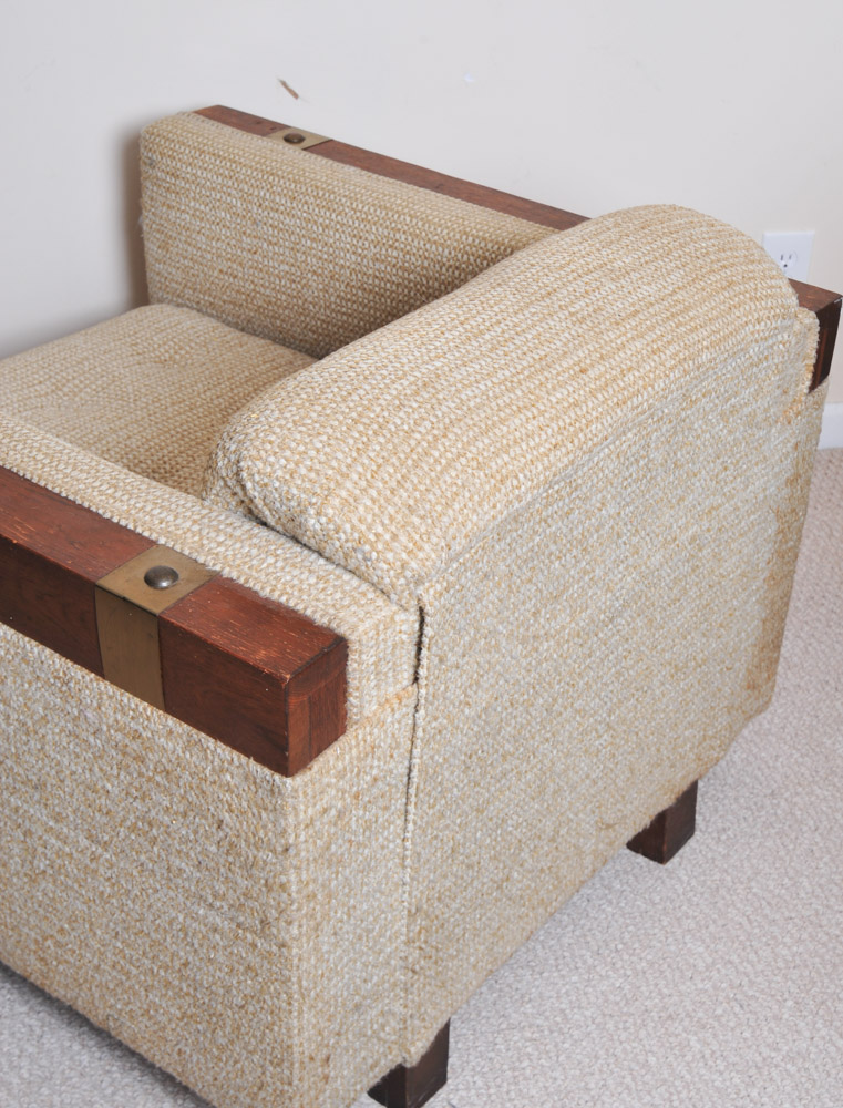 Vintage Woodframe Armchair